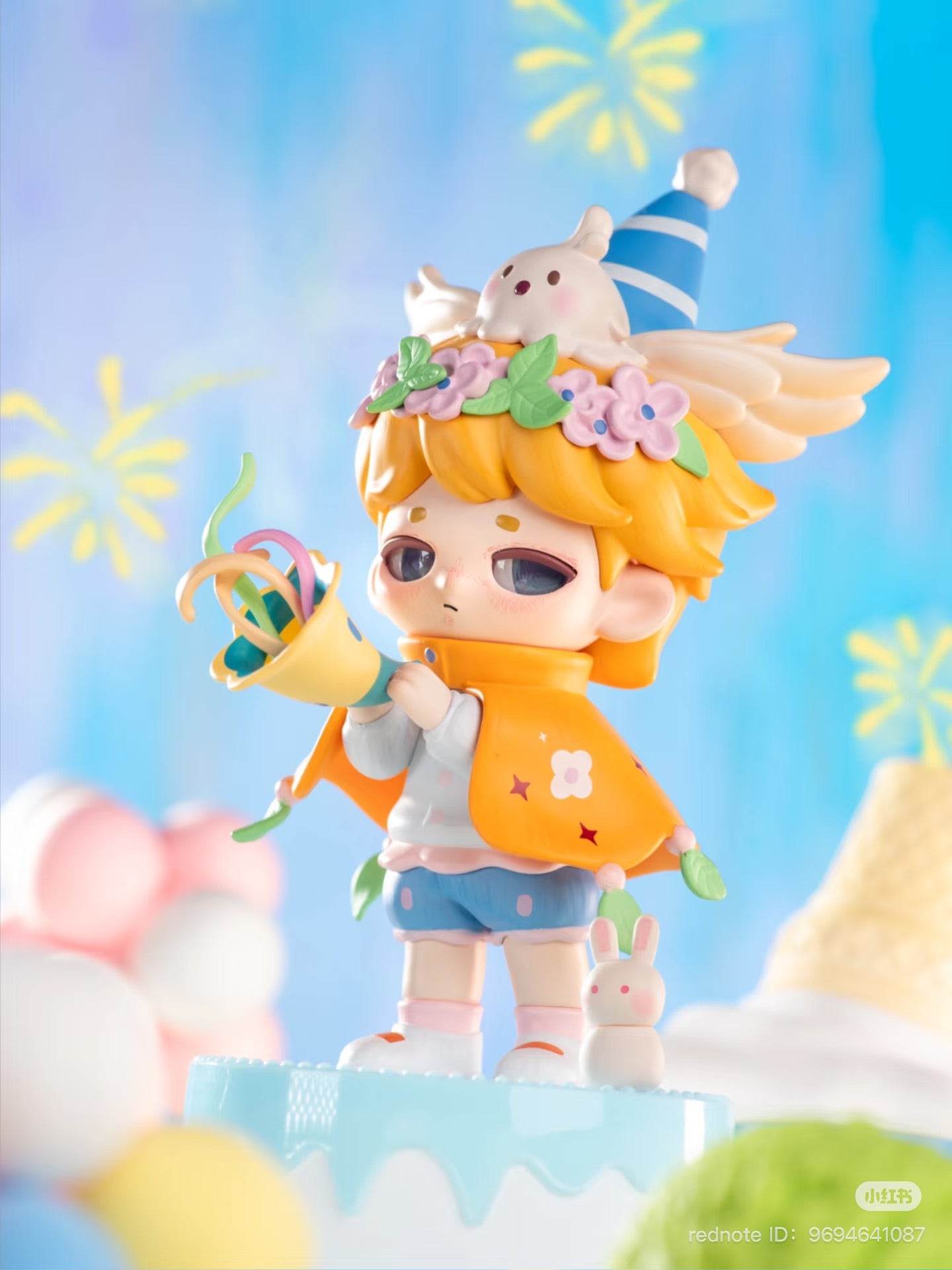 MANN STORY: The Imaginative Me Series Blind Box features a toy figurine of a boy with a cone, available for preorder, shipping August 2025.