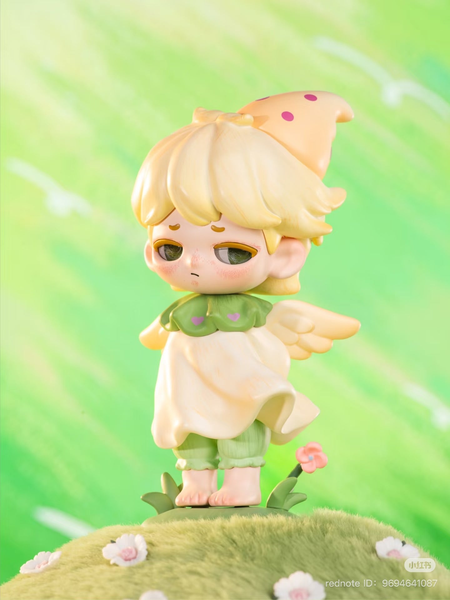 MANN STORY: The Imaginative Me Series Blind Box featuring a detailed, close-up view of a cartoon-like doll figurine, part of a collectible toy series.