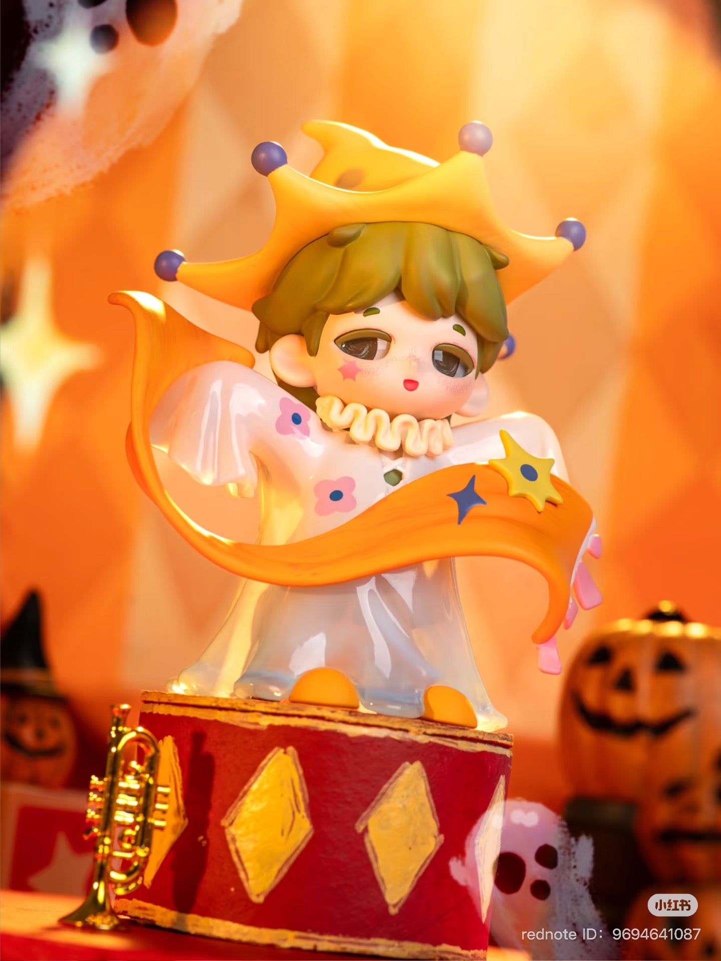 MANN STORY: The Imaginative Me Series Blind Box featuring a clown toy figurine, part of a collectible set available for preorder, ships Aug 2025.