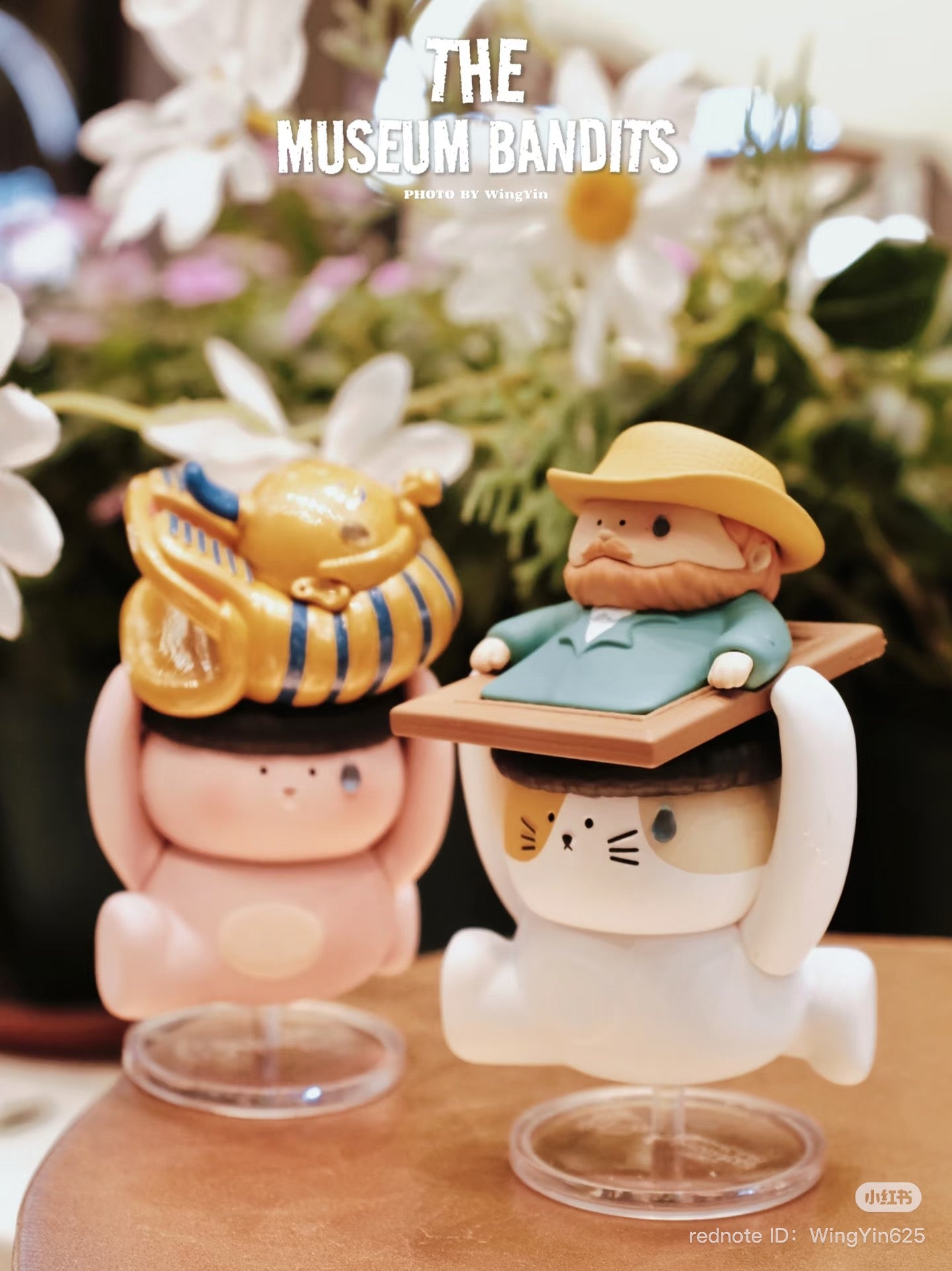 Museum Thief Series Blind Box preorder featuring a man on a cat figurine, part of a 6-design collection with a secret edition.