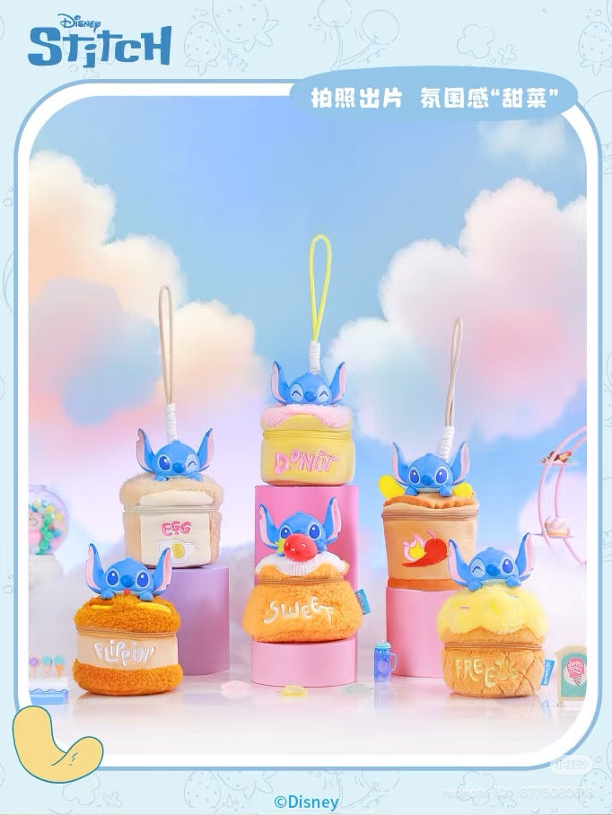 Disney Stitch series interesting food handbag on cupcake, showcasing playful design. Preorder for full set of six, shipping August 2025.