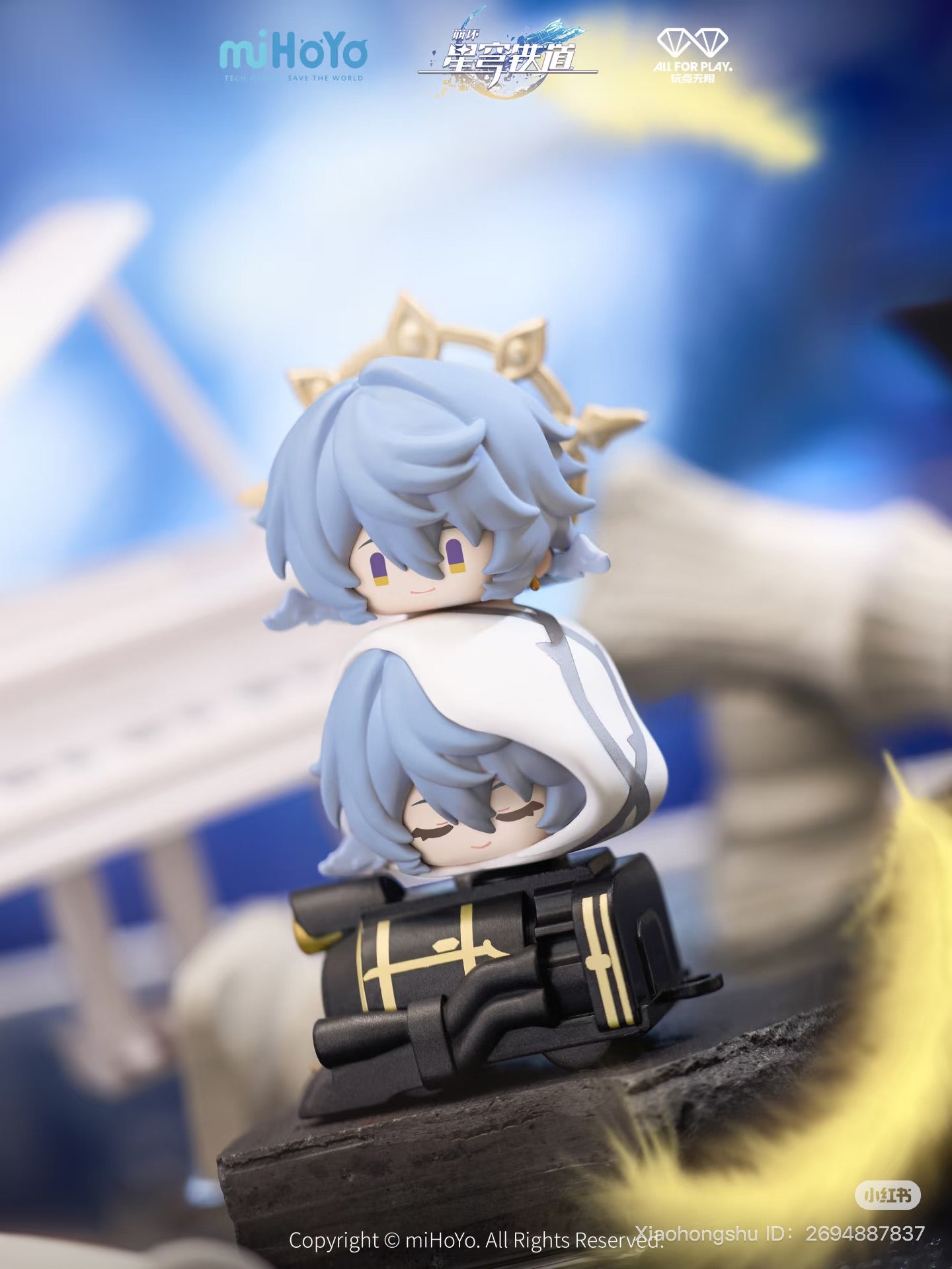 Close-up of a HONKAI: STAR RAIL Blind bag Series figurine, showcasing detailed features of this collectible action figure, available for preorder and shipping in August 2025.