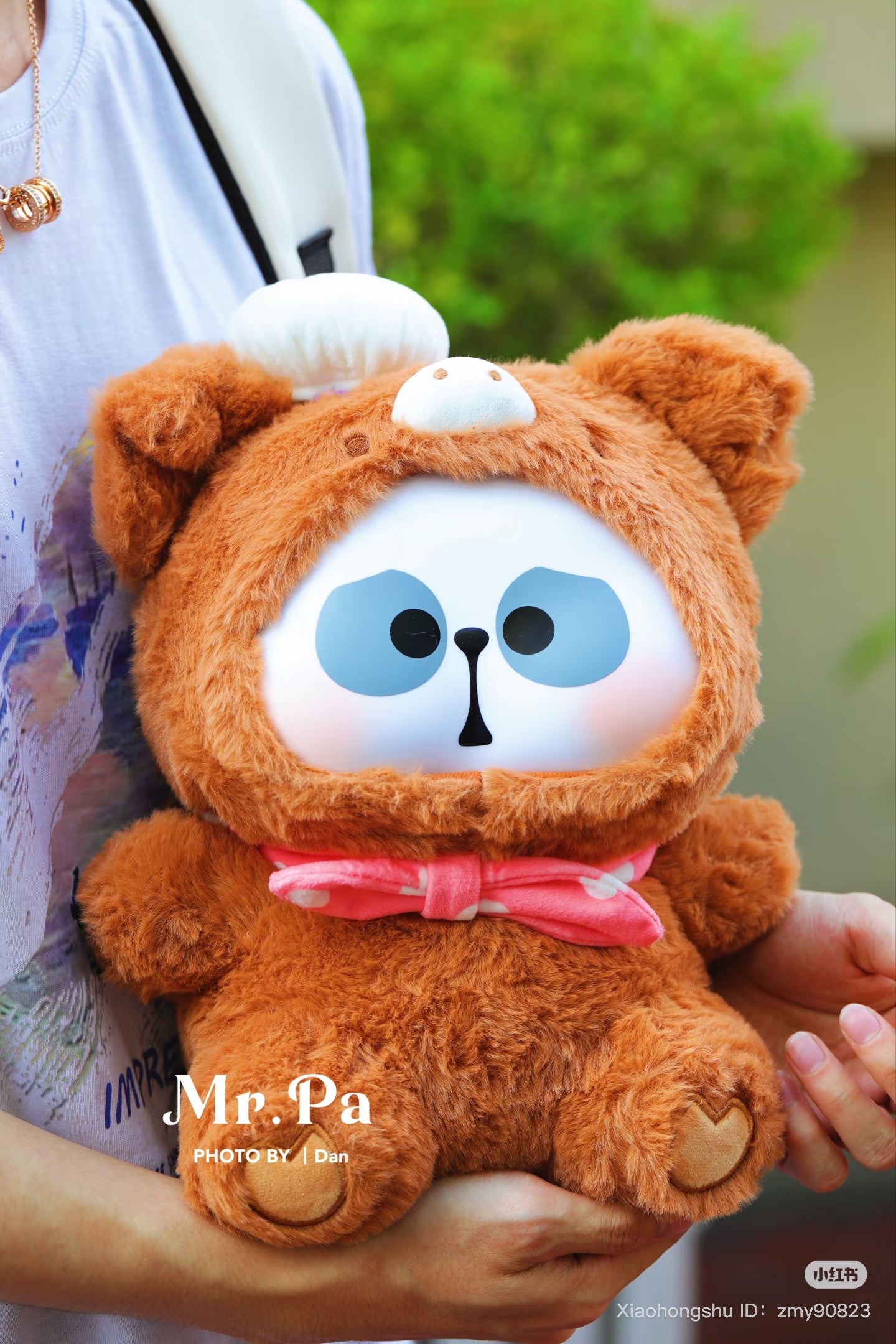 A person holds MR.PA Animal Party 400% Plush Blind Box, a preorder stuffed toy from Strangecat Toys, featuring oversized plush characters.