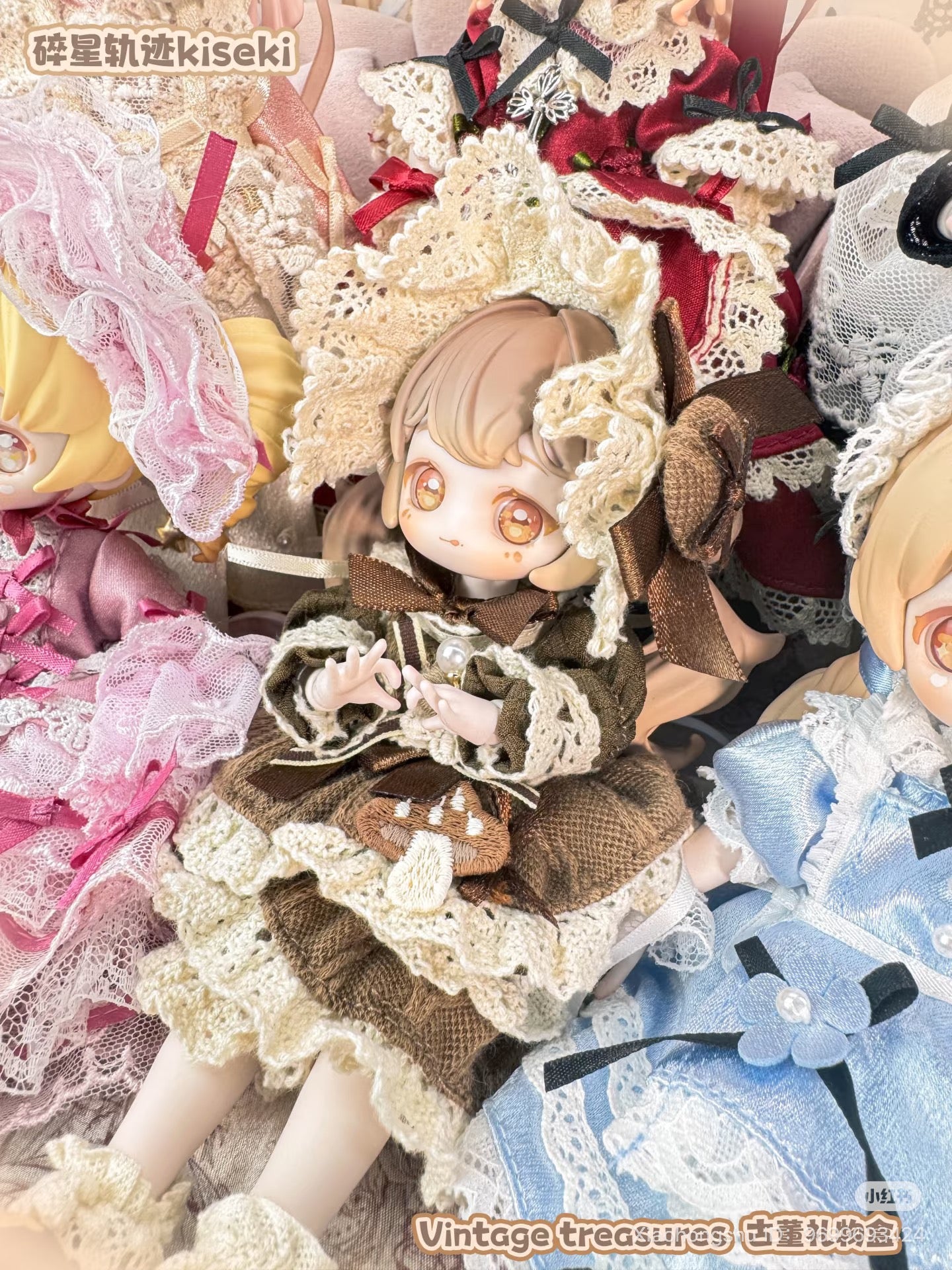 Nyzaii Vintage Treasures Series Articulated BJD Figure Blind Box featuring close-ups of a doll and toy, available for preorder, ships August 2025.