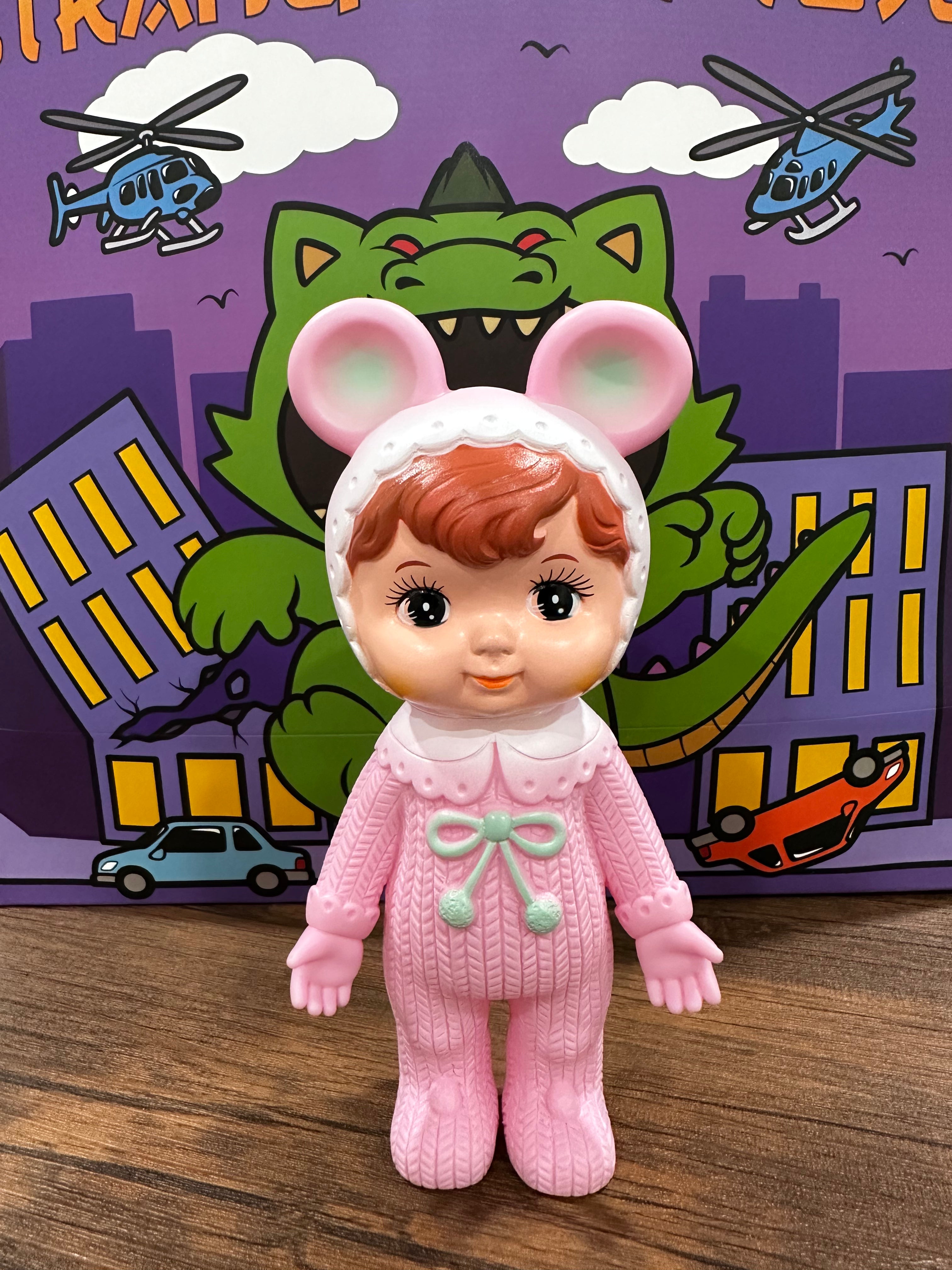 Kodama Toy Charmy chan - WD.C2: Toy doll with movable head, part of Showa Reproduction Doll series.