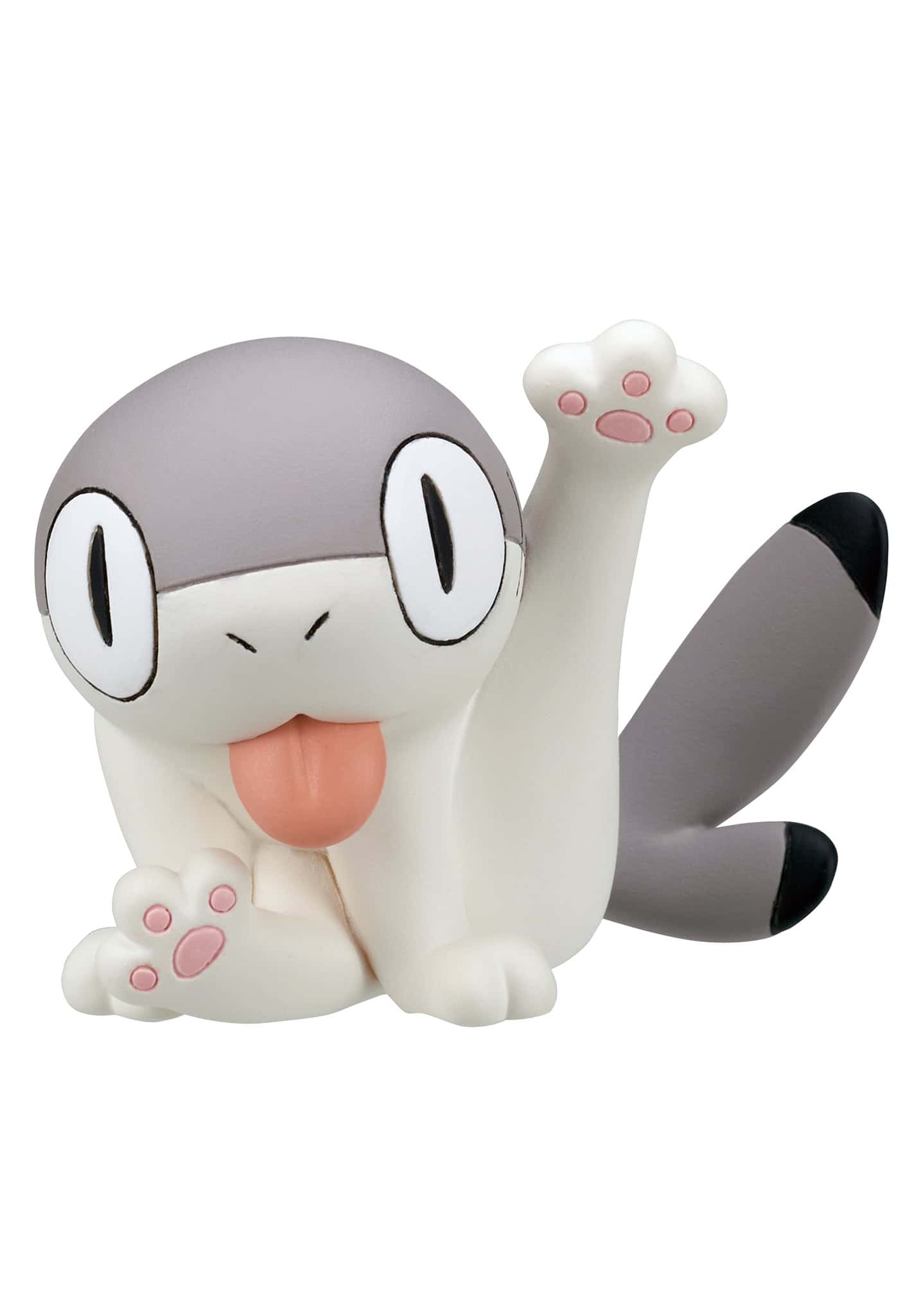 Sharkitty Blind Box figurine: a white cat-shark hybrid with gray accents, large eyes, and playful pose, perfect for novelty and art toy enthusiasts.