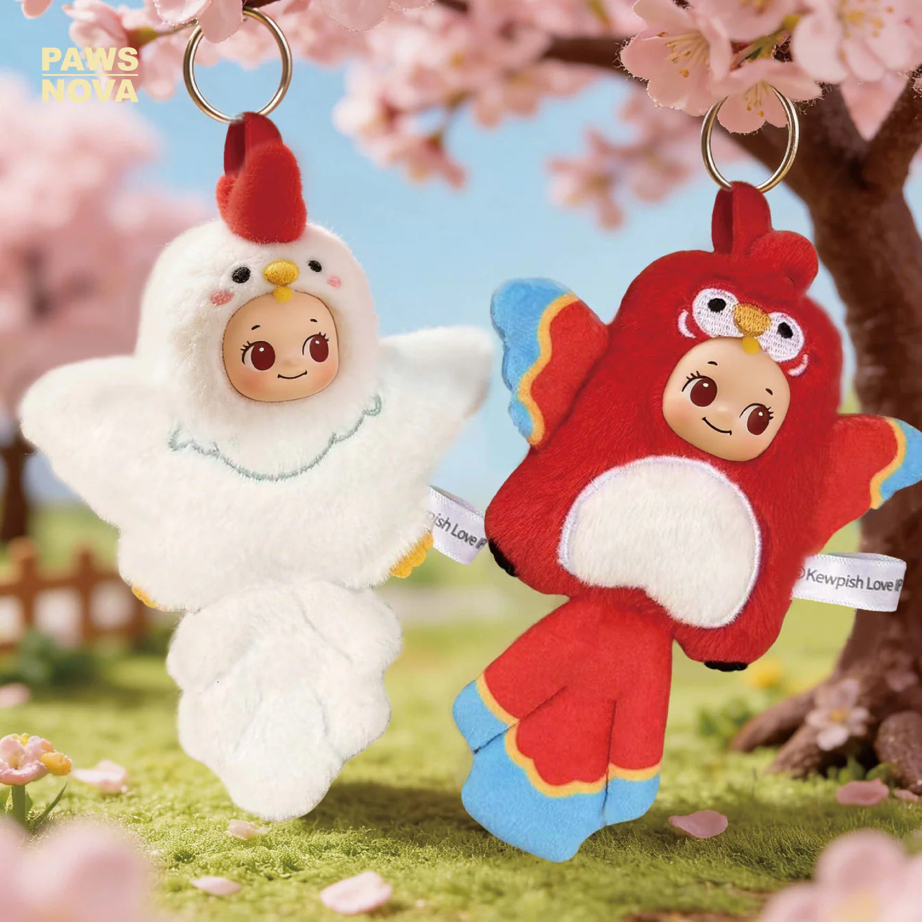 Kewpish Love Animal Series Plush Keychain Blind Box