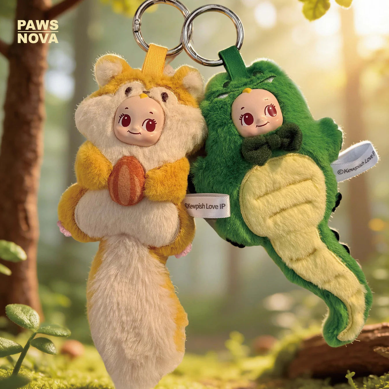 Kewpish Love Animal Series Plush Keychain Blind Box