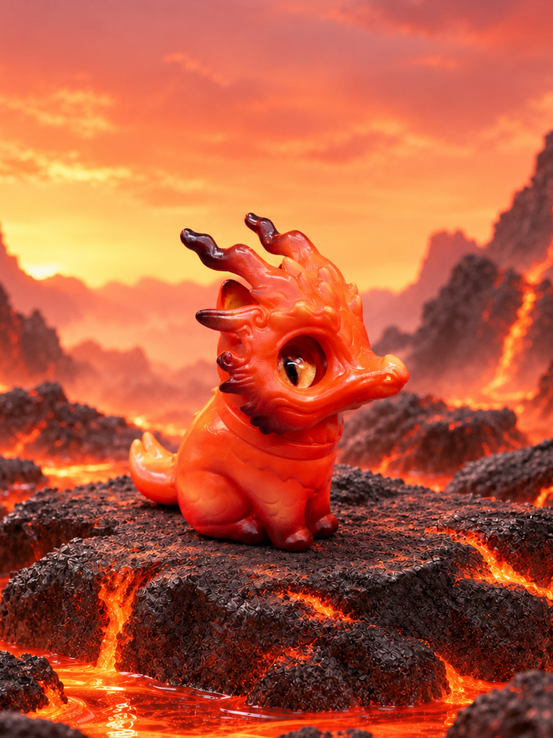 Lava Loong Cat by HOTRU - Preorder