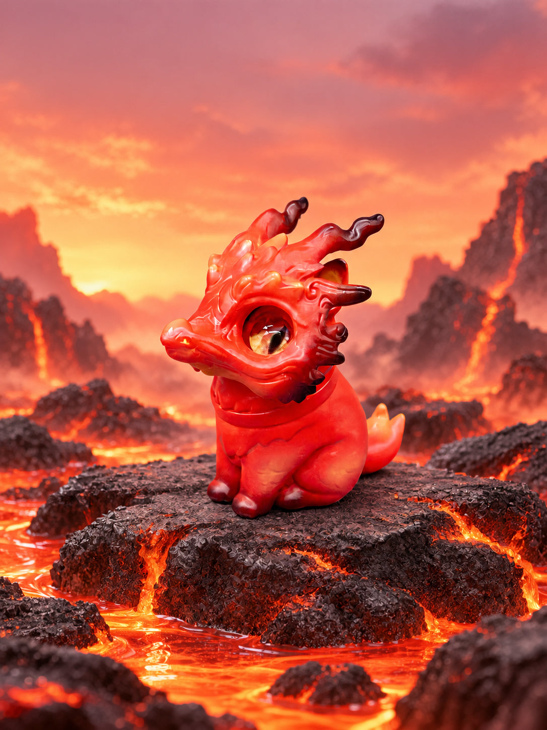 Lava Loong Cat by HOTRU - Preorder