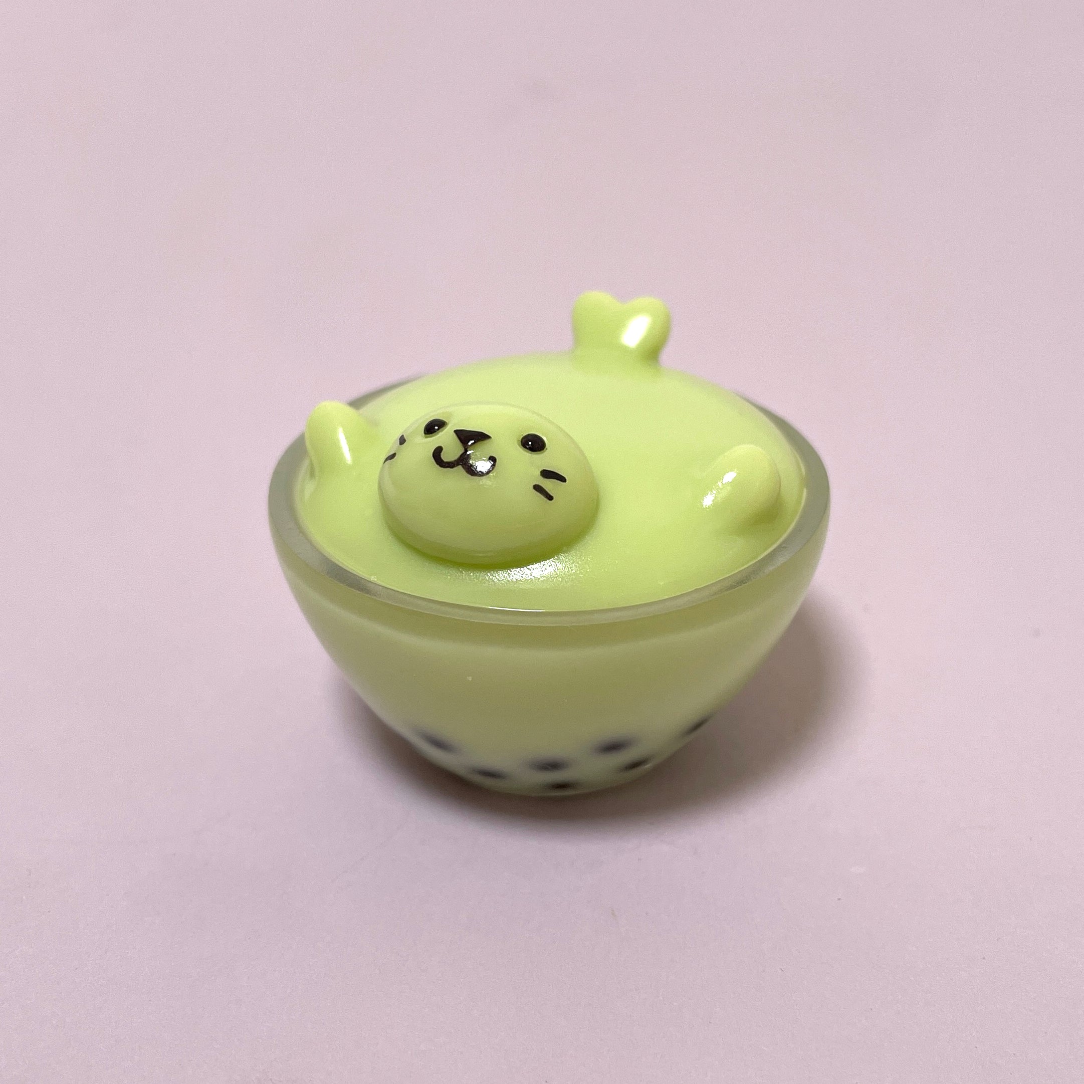 Girl Squad - Matcha Boba Tea Seal by Little Blue Seal