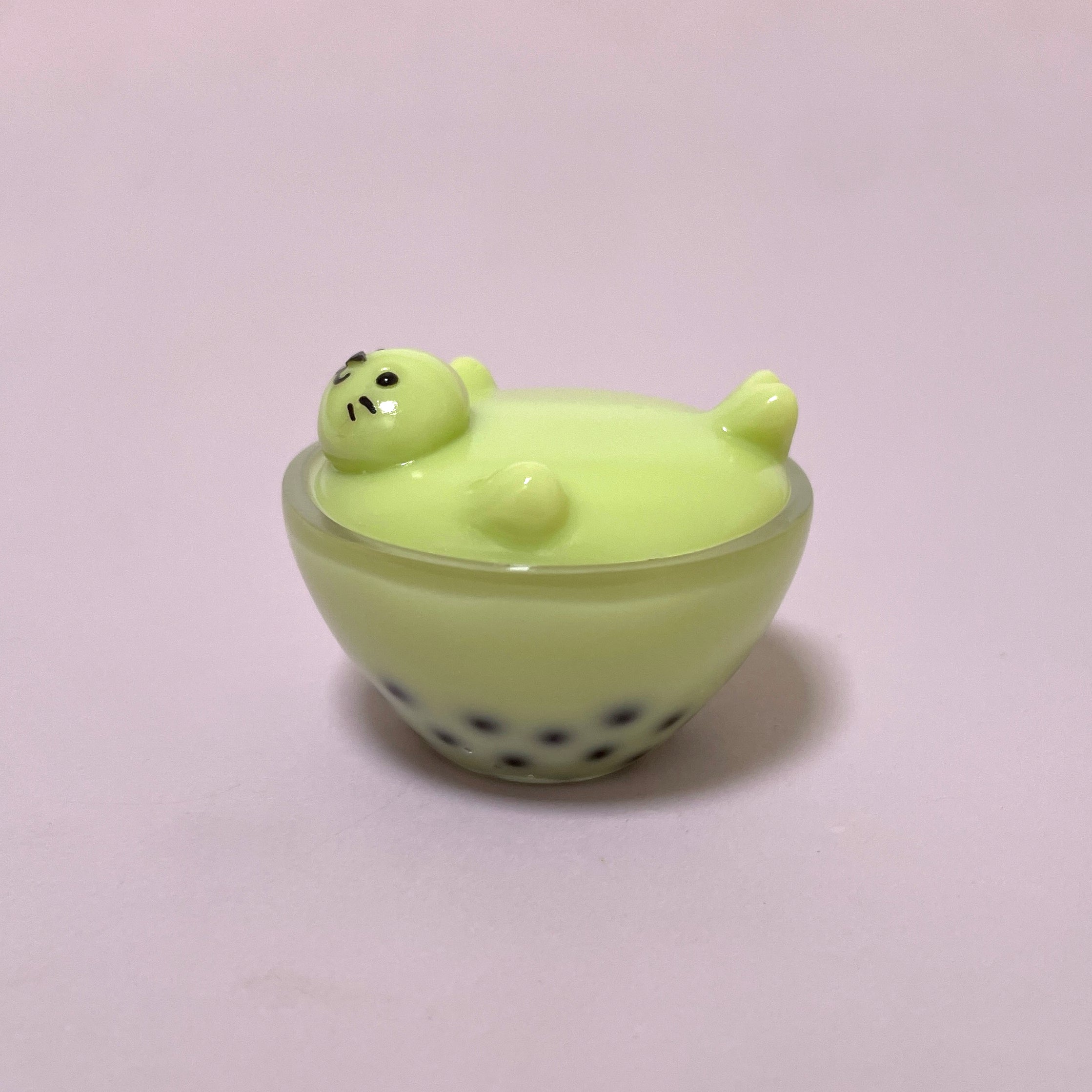 Girl Squad - Matcha Boba Tea Seal by Little Blue Seal