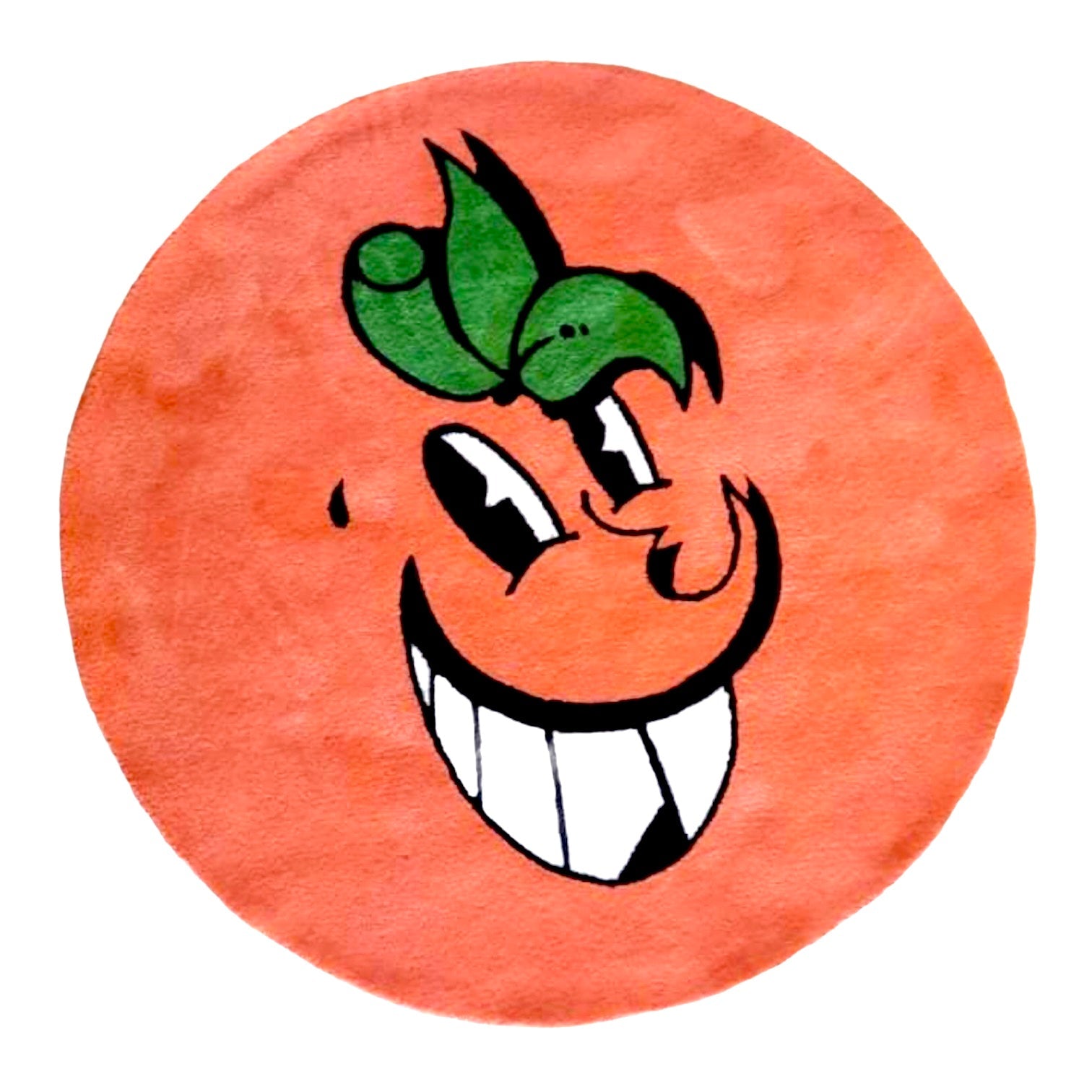 Atomik 4' Premium Rug featuring a smiling face drawing, inspired by street art, produced by UVD Toys.