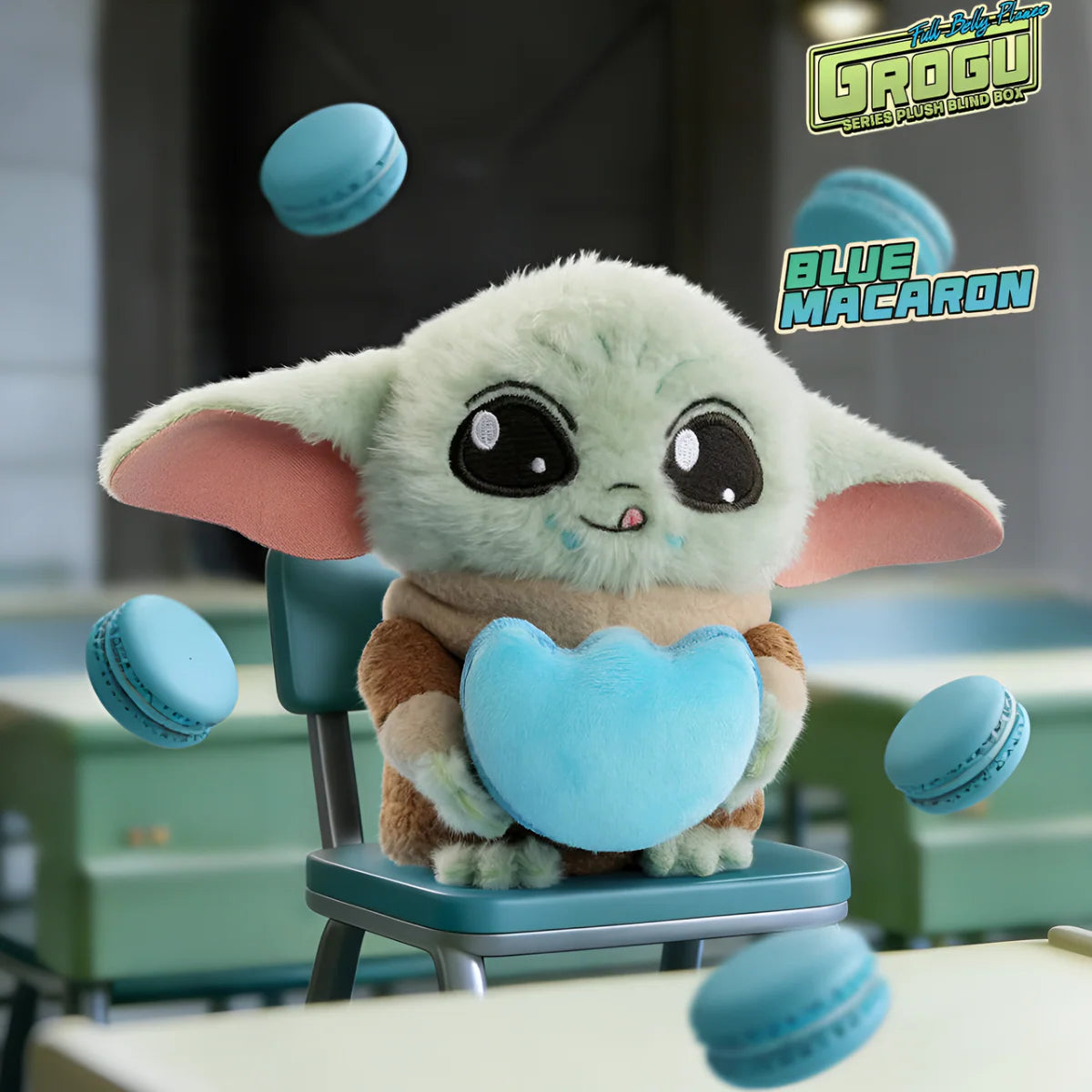 Grogu Chubby Planet Series Plush Keychain Blind Box - Preorder