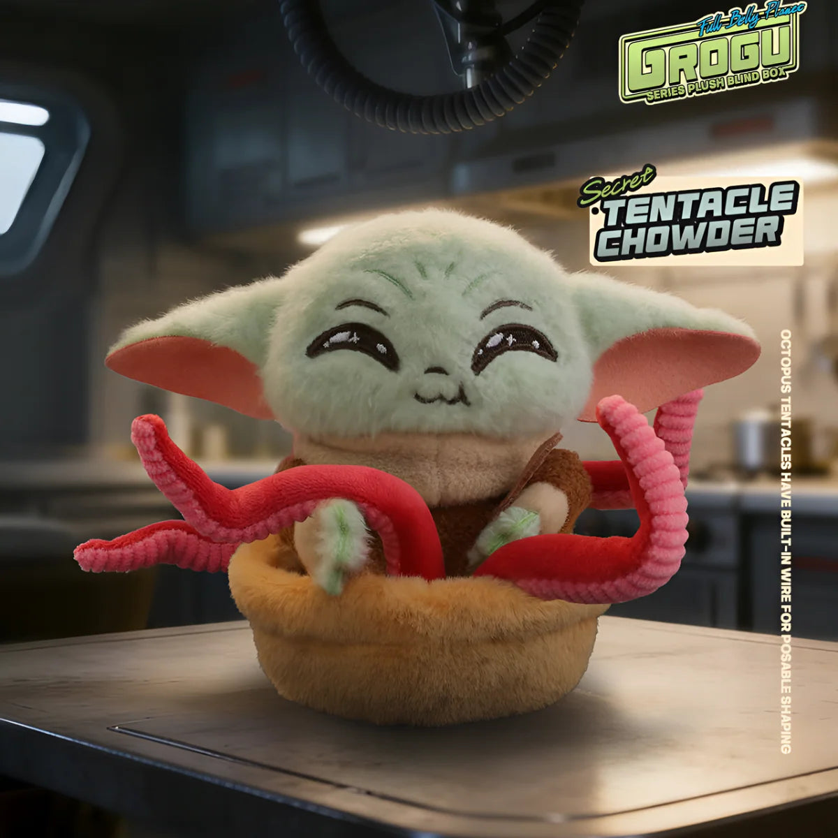 Grogu Chubby Planet Series Plush Keychain Blind Box - Preorder