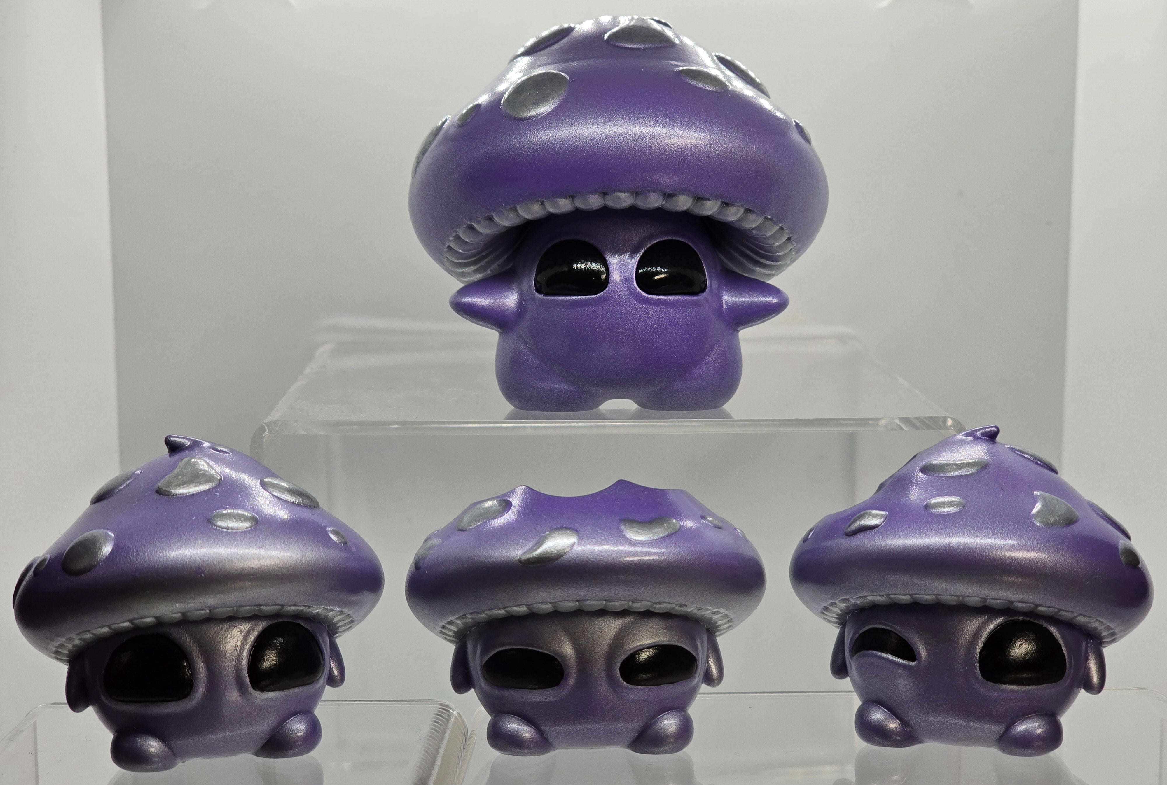 Bite Me - Bites by Neff's Nexus: Purple, alien-shaped resin toy with black eyes, resembling a mushroom.