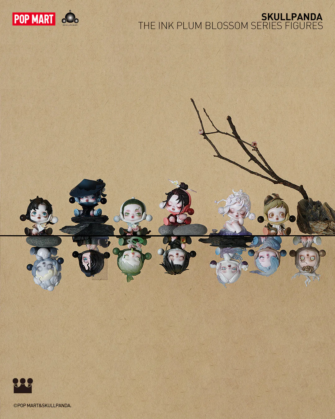 SKULLPANDA The Ink Plum Blossom Blind Box Series