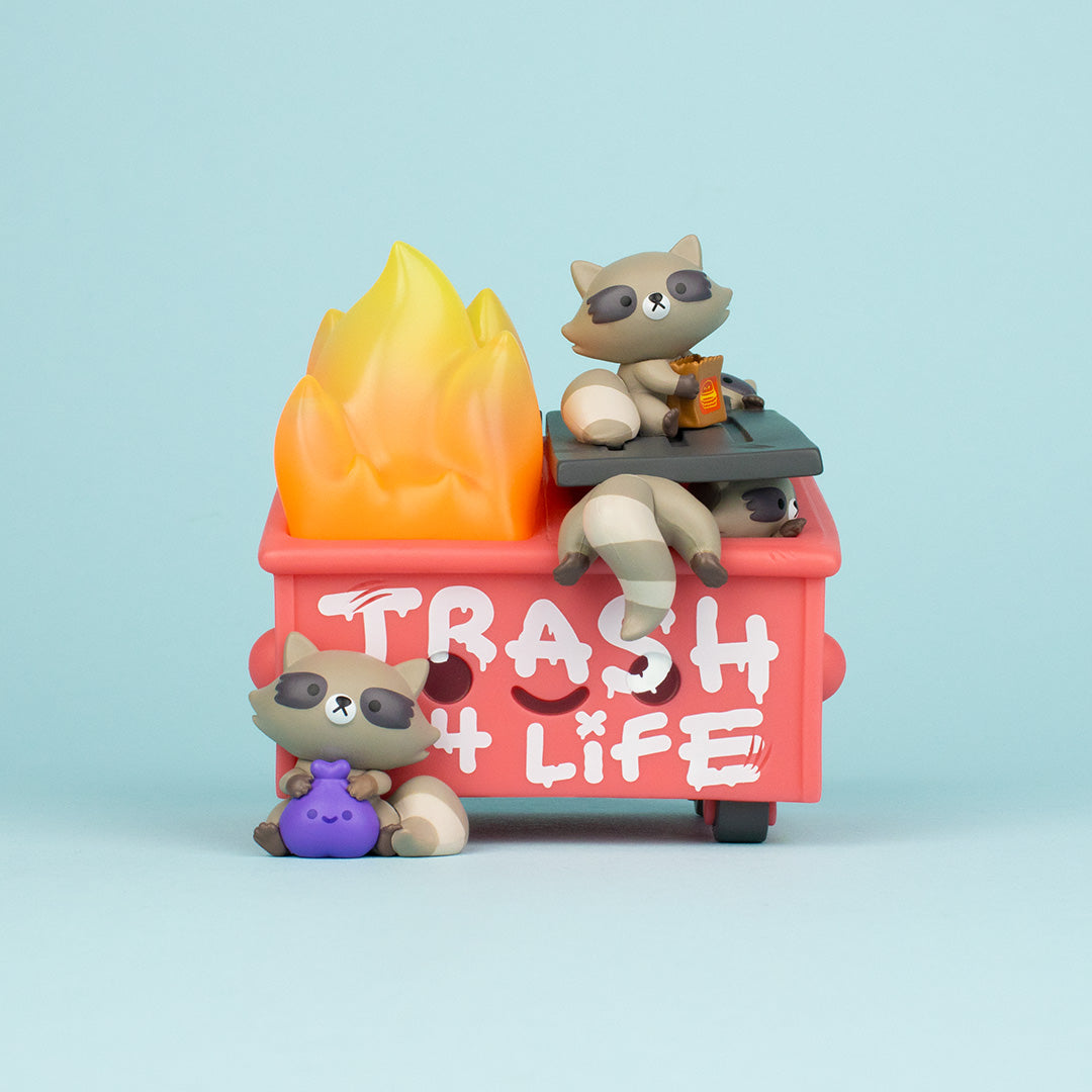 Dumpster Fire Trash Panda by 100% Soft - Preorder