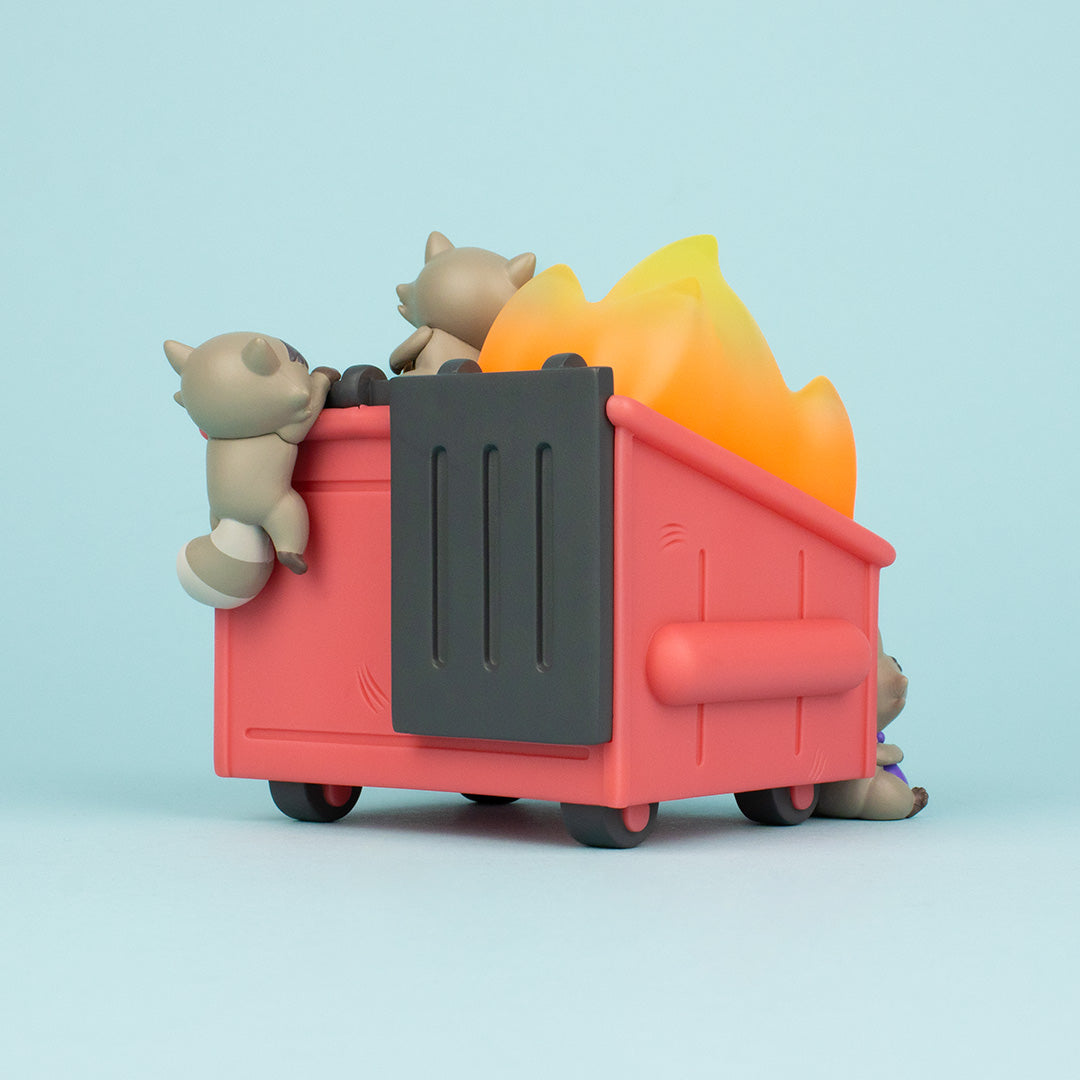 Dumpster Fire Trash Panda by 100% Soft