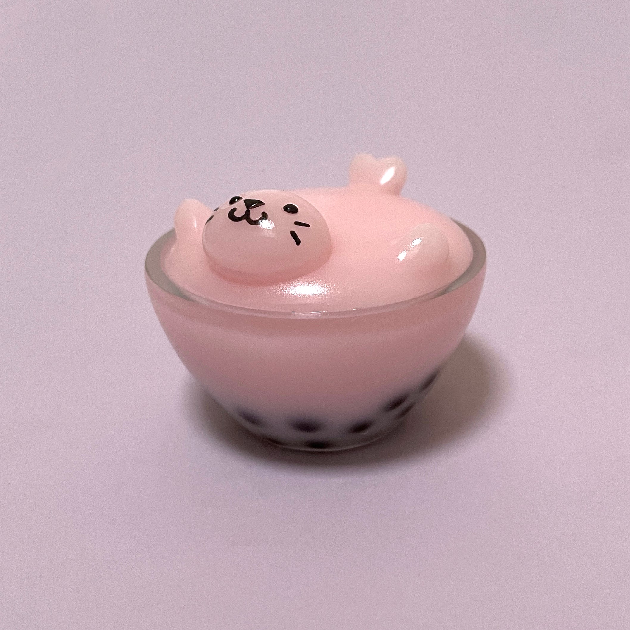 Girl Squad - Strawberry Boba Tea Seal by Little Blue Seal