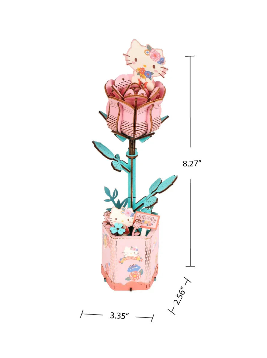 Hello Kitt花風水ストラップ　２個セット Hello Kitty® and Friends Hello Kitty Pink Rose