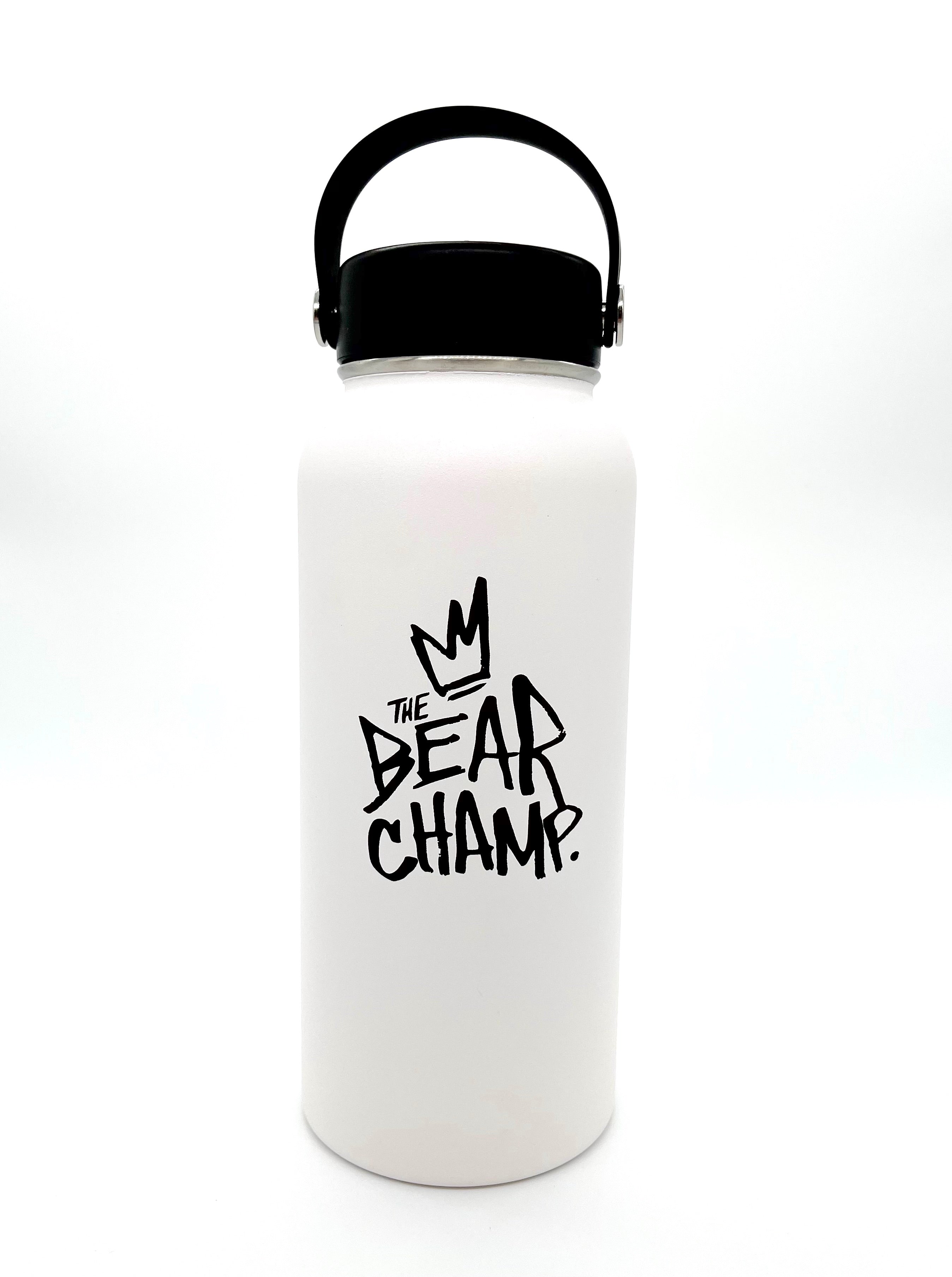 The Bear Champ Stainless Steel Water Bottle by JC Rivera