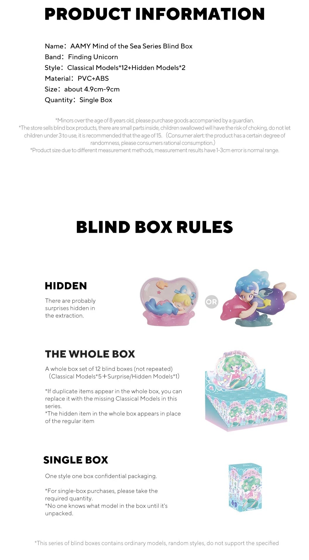 FINDING UNICORN AAMY Mind of the Sea Blind Box Series