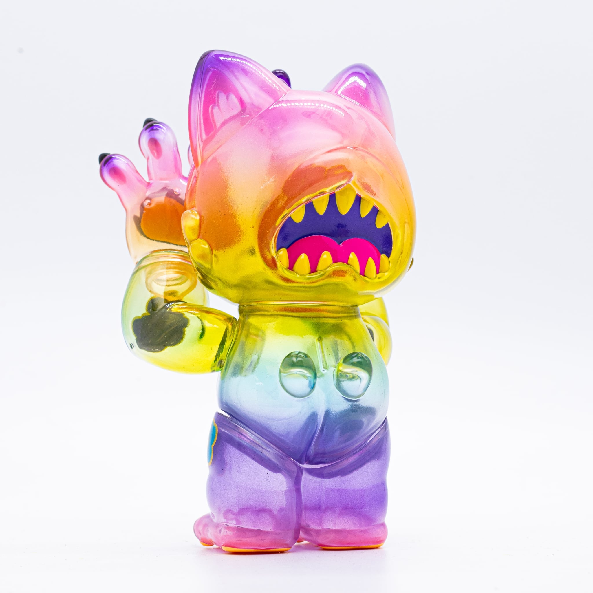 Grandpa - Rainbow Edition by Candie Bolton x Grape Brain x Prime: a 3-inch soft vinyl animal figurine, limited edition of 6, from Strangecat Toys.