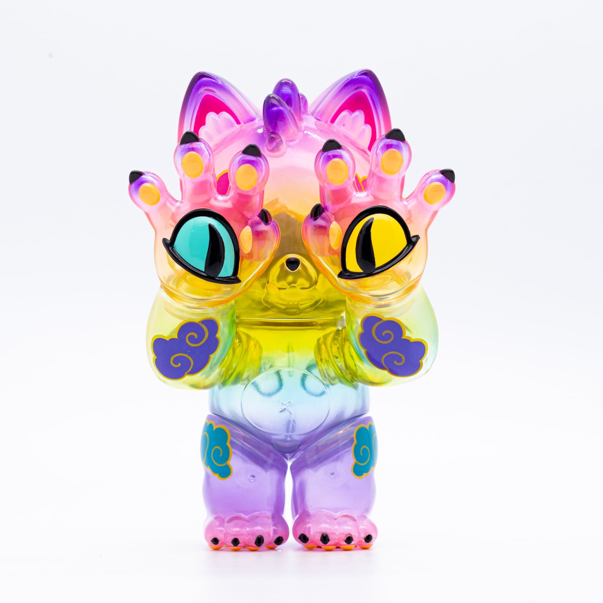 Grandpa - Rainbow Edition by Candie Bolton x Grape Brain x Prime, a 3-inch soft vinyl toy featuring cartoonish animal figure details. Edition of 6.