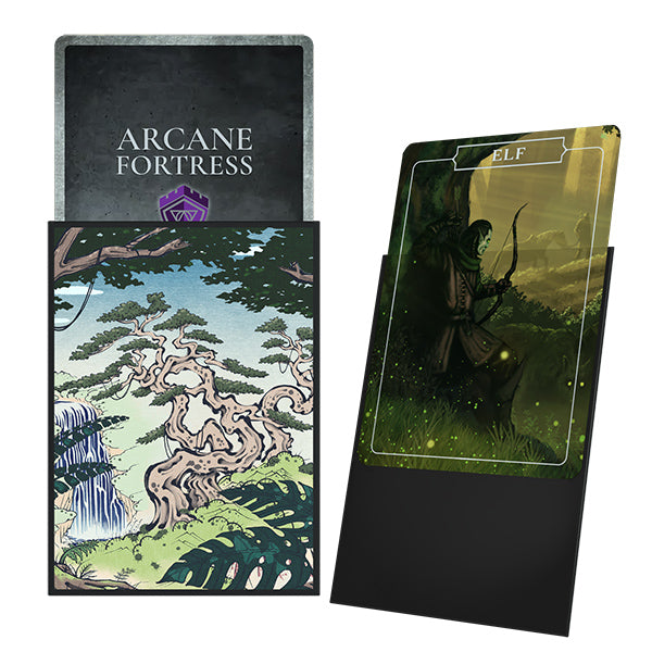 Card Sleeves: Standard- Matte Art- Ukiyo-e- Verdant Sanctuary (100 ct)