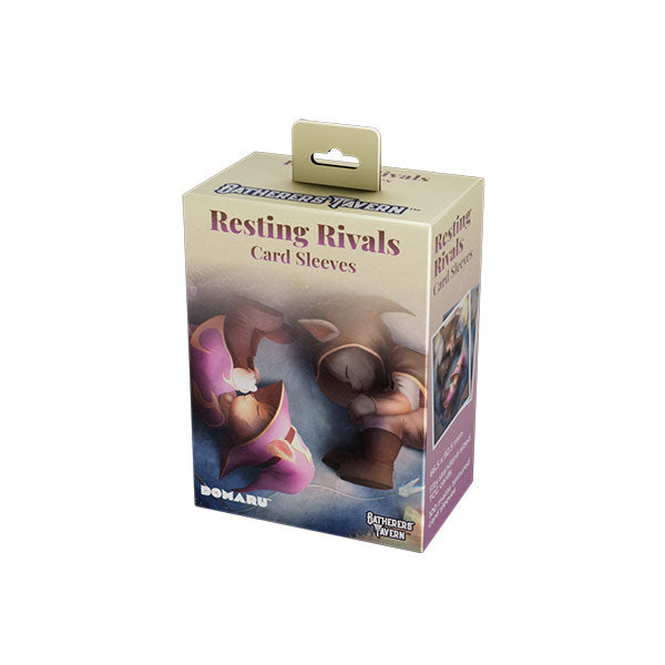 Card Sleeves: Standard DOMARU Matte Cinnamon- 'Resting Rivals' Art (100 ct)