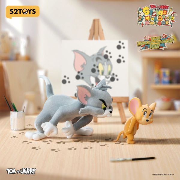 Tom & Jerry States of Mind Blind Box Series - Preorder featuring a cartoon rabbit and toy mouse figures, highlighting the playful, collectible nature of the product.