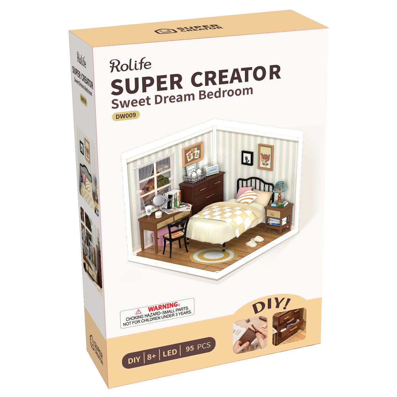 Sweet Dream Bedroom Rolife Diy Miniature House Abs DW009