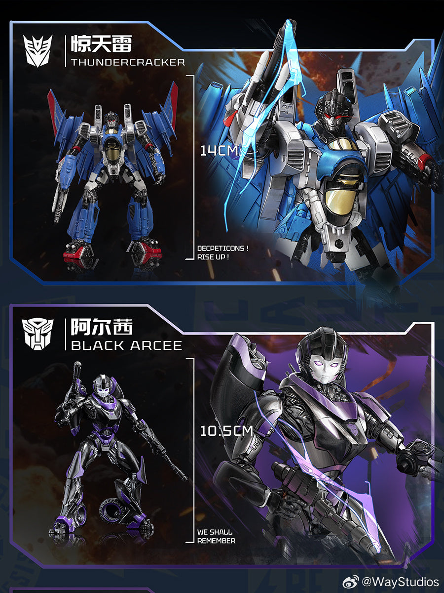 Transformers Series Vol.2 Statue Scene Blind Box - Preorder; features a cartoon-style robot toy figure, part of a collectible series with potential secret designs.