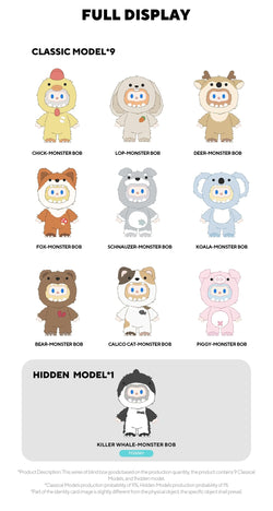 bob monsters Farmer BOB ANI-MONSTER Plush Blind Box Series
