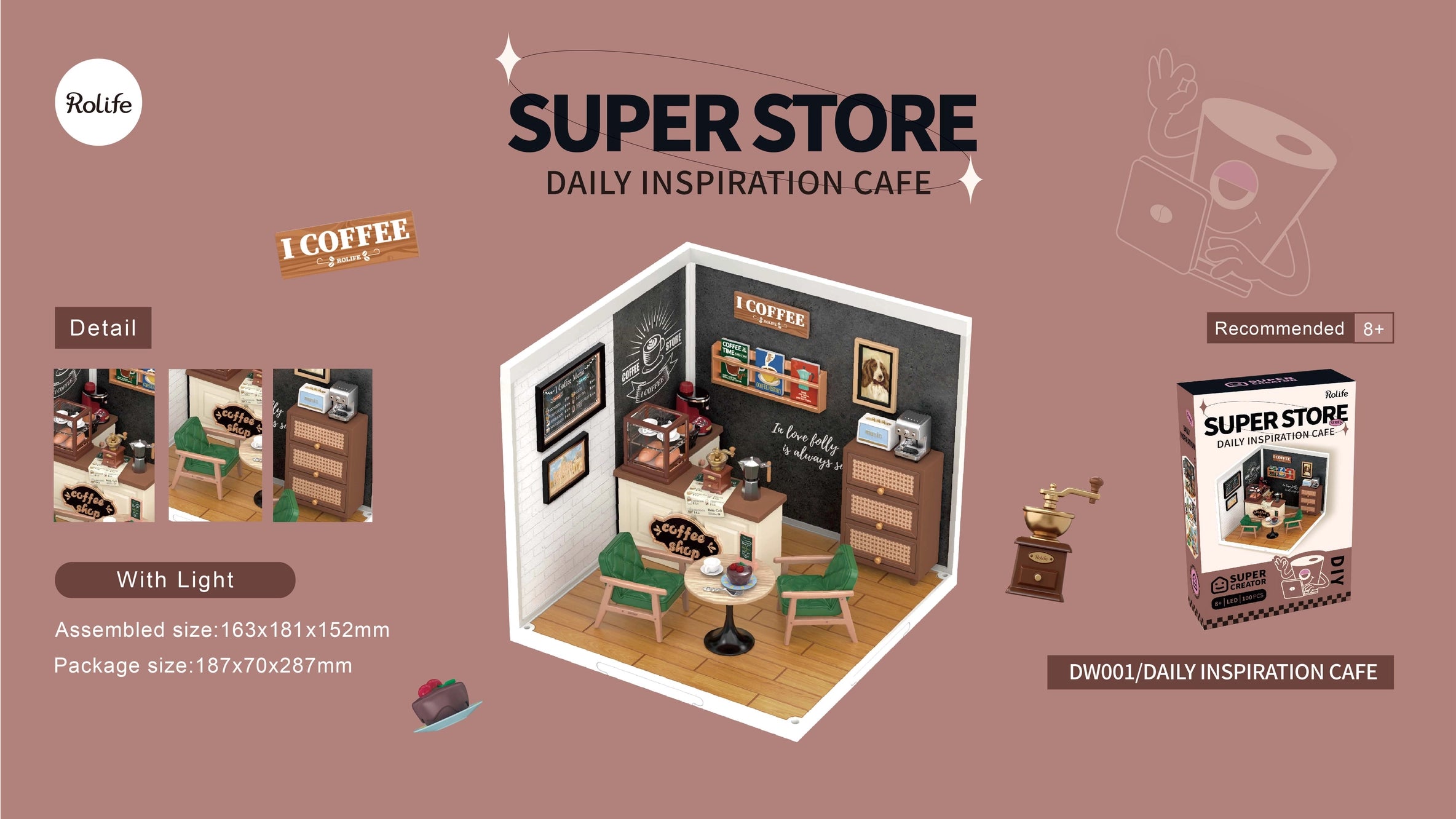 Daily Inspiration Cafe Rolife Diy Miniature House