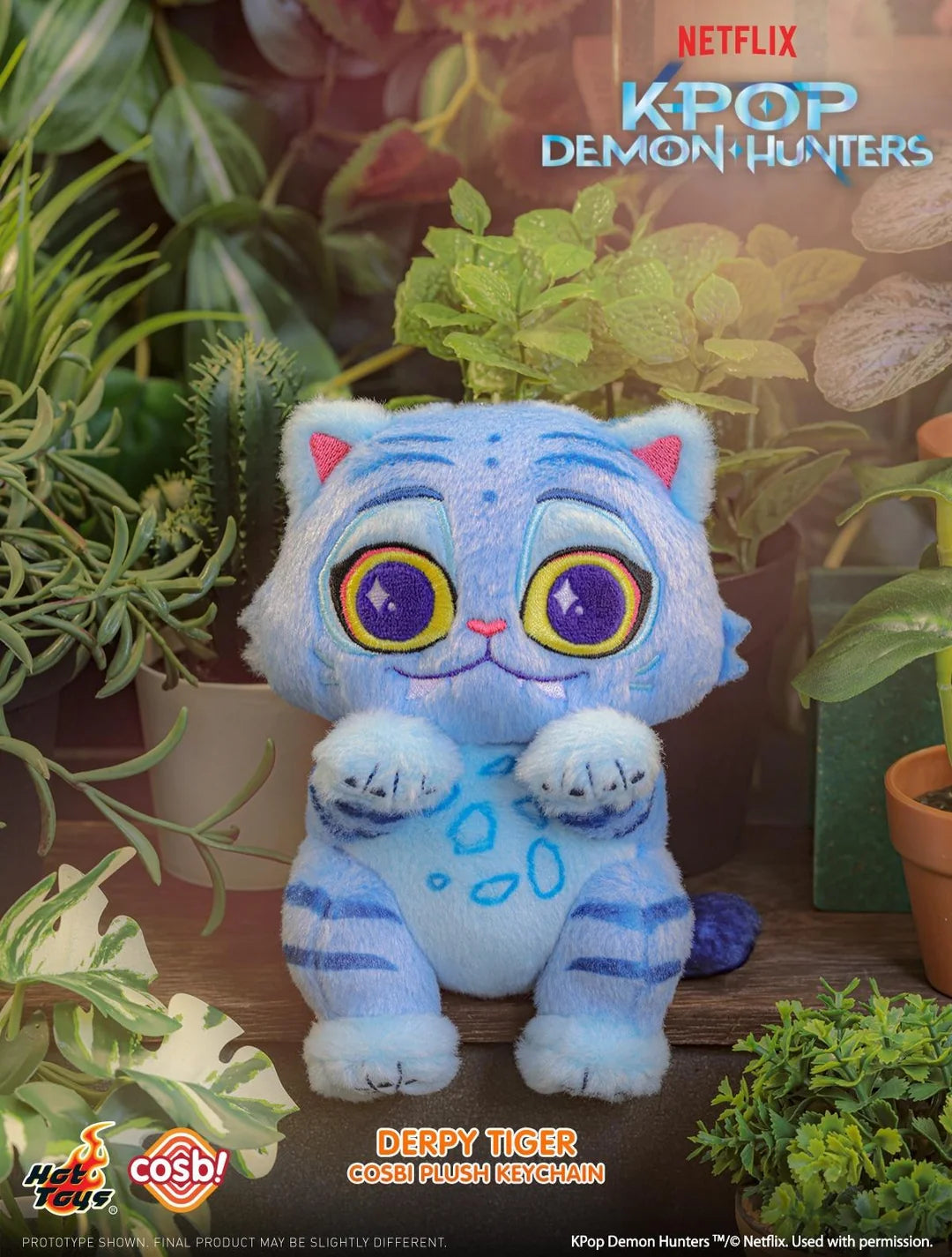 KPop Demon Hunters Derpy Tiger Plush Charm Blind Box - Preorder