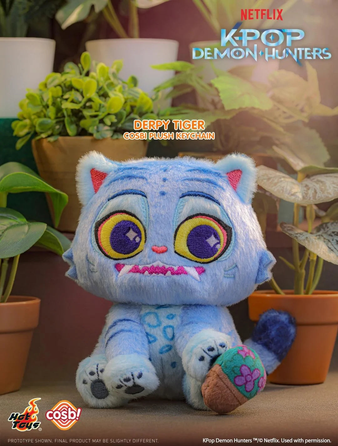 KPop Demon Hunters Derpy Tiger Plush Charm Blind Box - Preorder