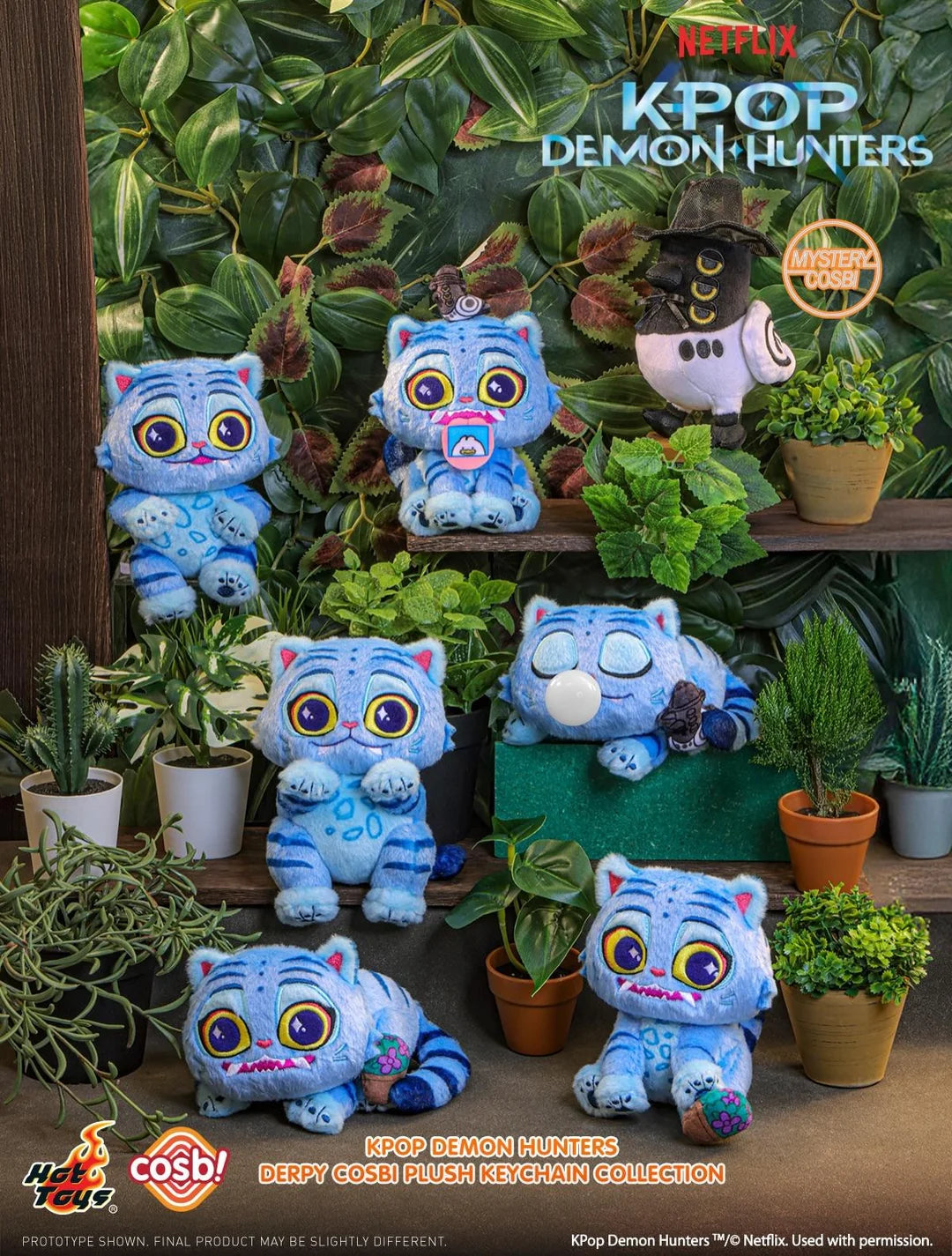KPop Demon Hunters Derpy Tiger Plush Charm Blind Box - Preorder