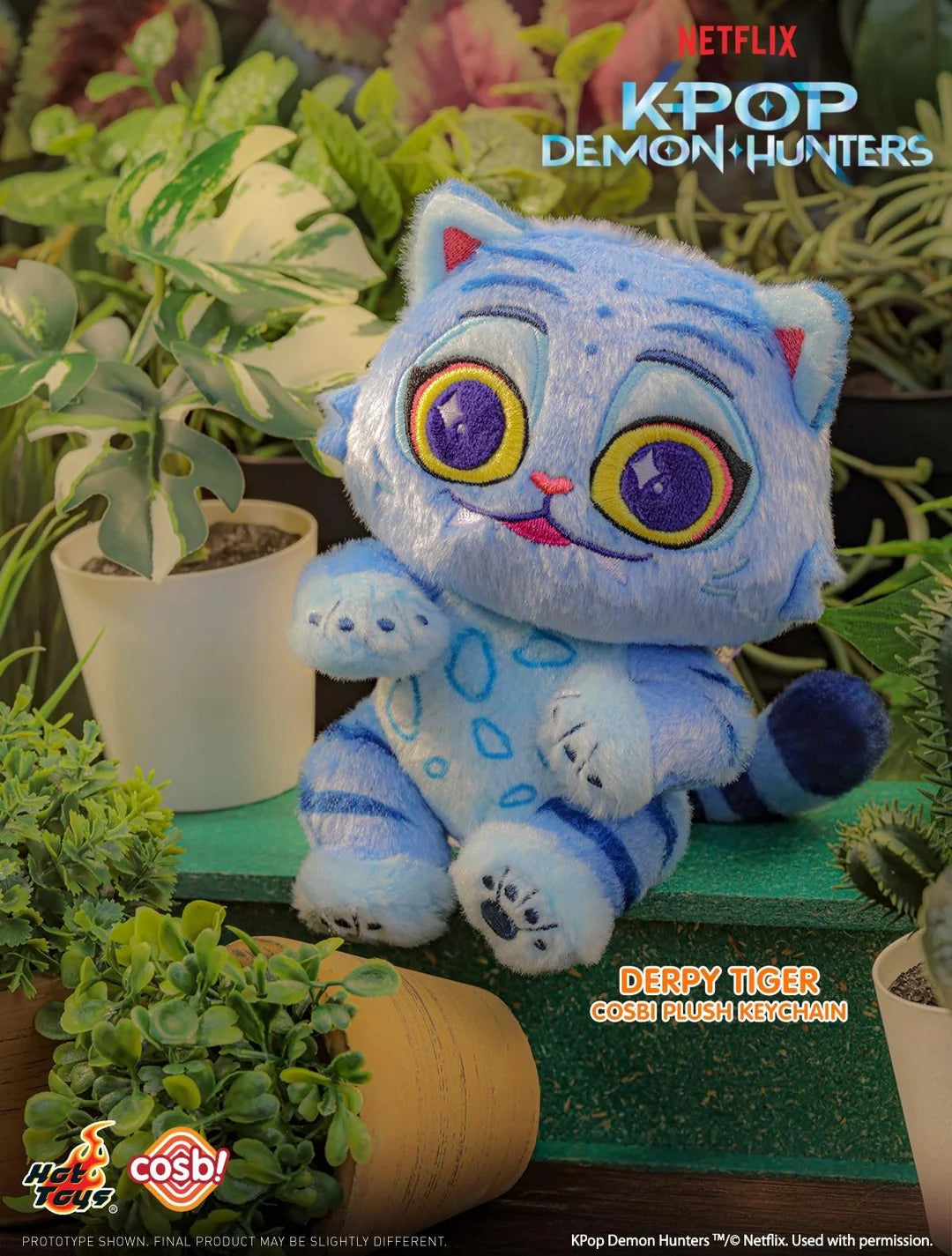 KPop Demon Hunters Derpy Tiger Plush Charm Blind Box - Preorder