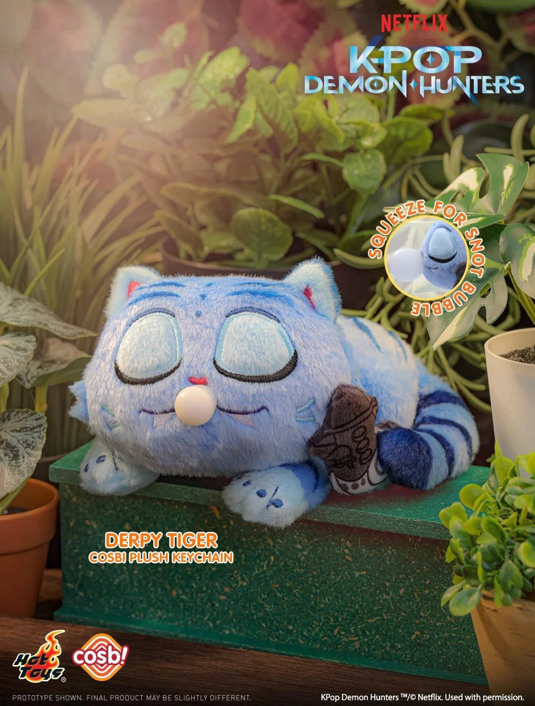 KPop Demon Hunters Derpy Tiger Plush Charm Blind Box - Preorder