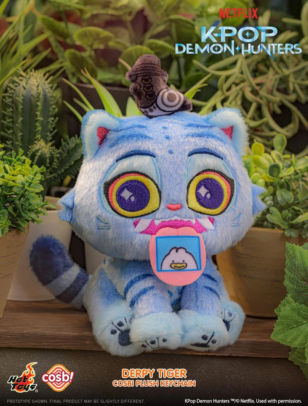 KPop Demon Hunters Derpy Tiger Plush Charm Blind Box - Preorder