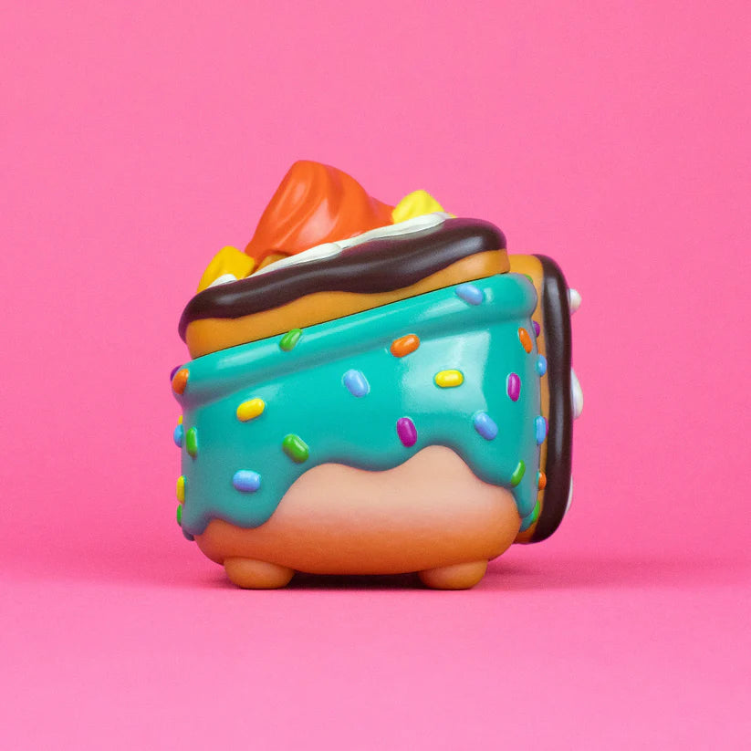 Dumpster Fire - Donut Green Vinyl Figure by 100% Soft
