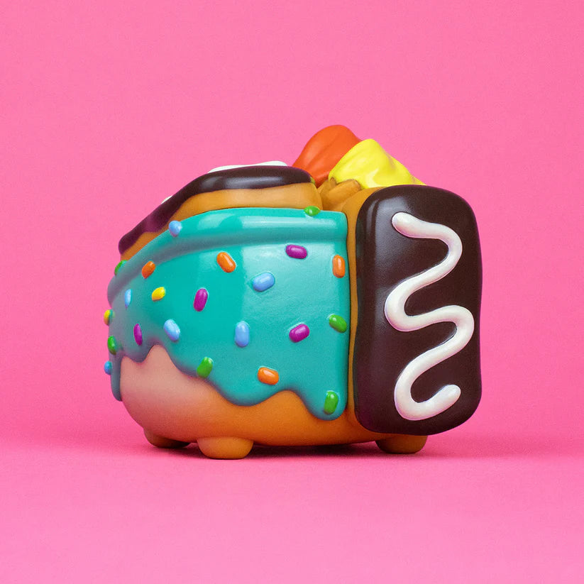 Dumpster Fire - Donut Green Vinyl Figure by 100% Soft