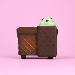 Marble Ice Cream クキアット苗 Mint Chip Dumpster Ice Cream Vinyl Figure