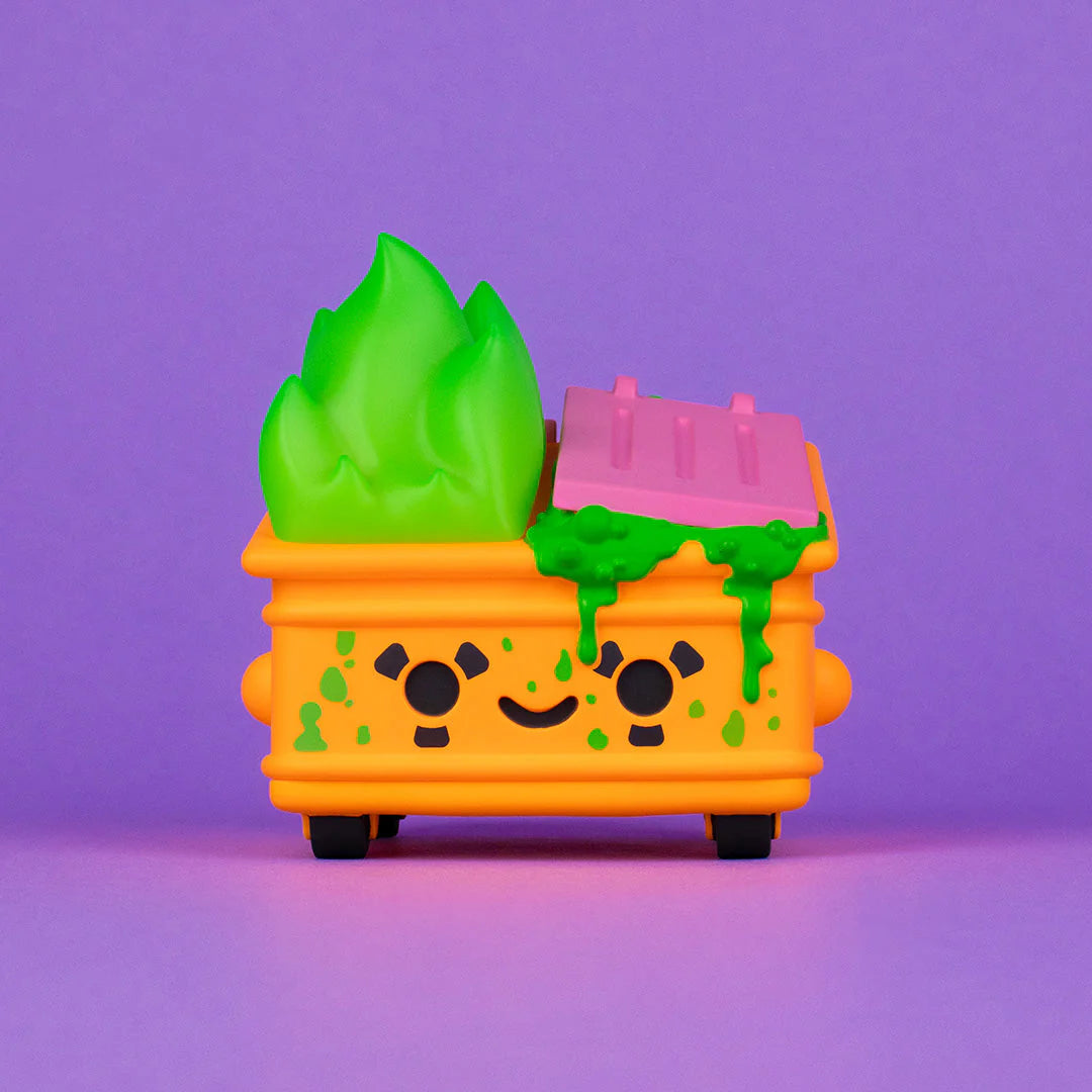 Dumpster Fire - Toxic Waste Vinyl Figure - Radioactive Orange Edition