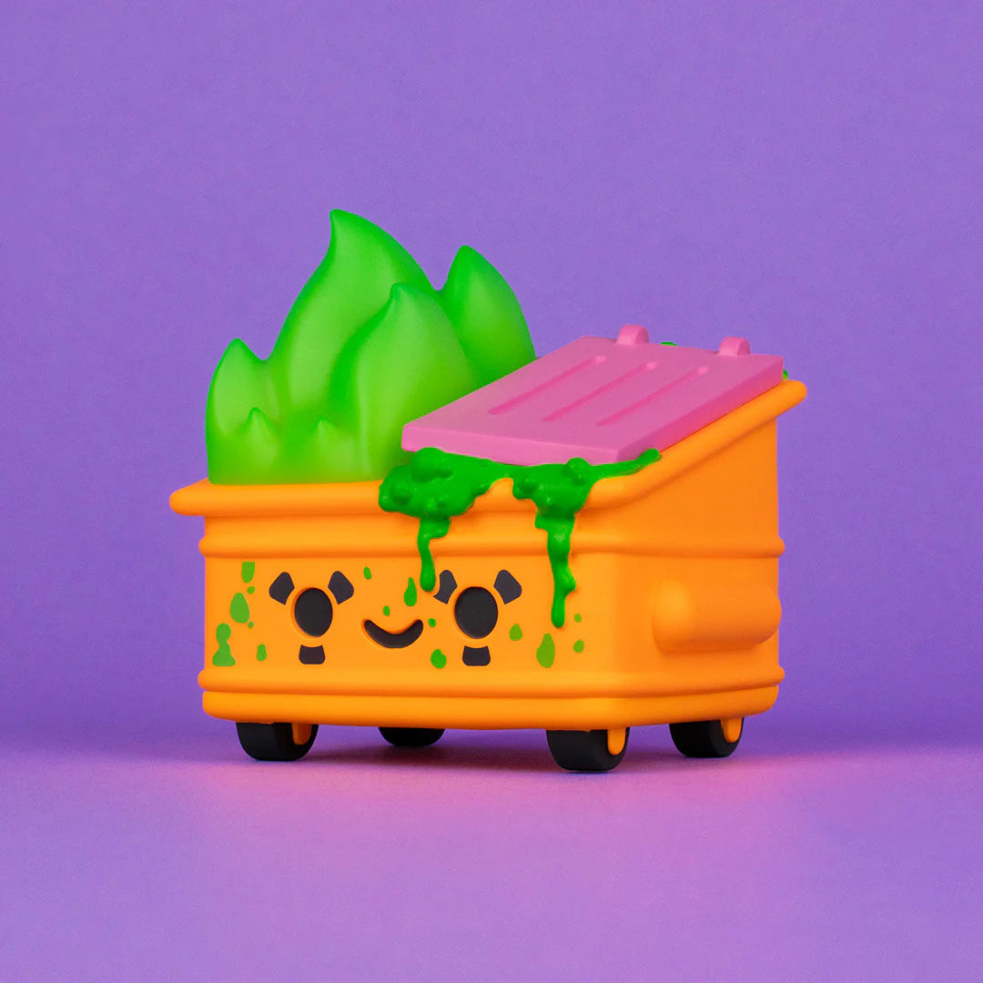 Dumpster Fire - Toxic Waste Vinyl Figure - Radioactive Orange Edition