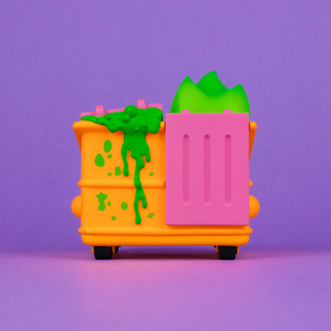 Dumpster Fire - Toxic Waste Vinyl Figure - Radioactive Orange Edition