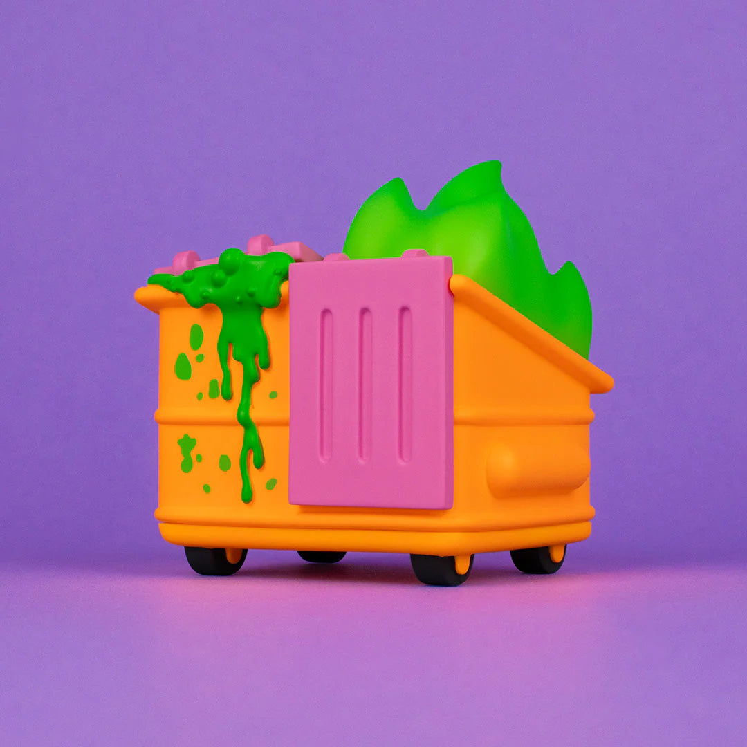 Dumpster Fire - Toxic Waste Vinyl Figure - Radioactive Orange Edition