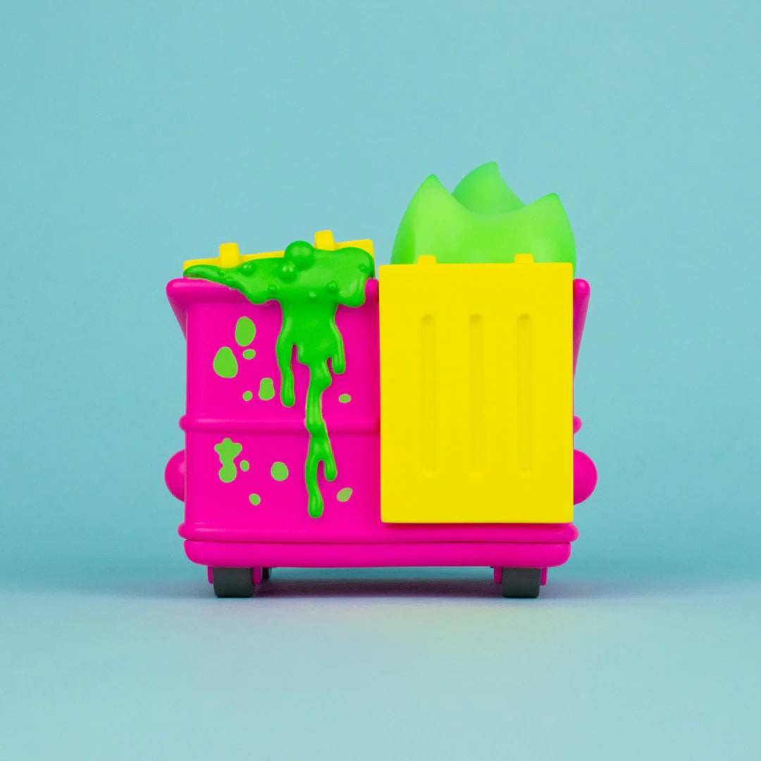 Dumpster Fire - Toxic Waste Vinyl Figure - Chemical Pink Edition